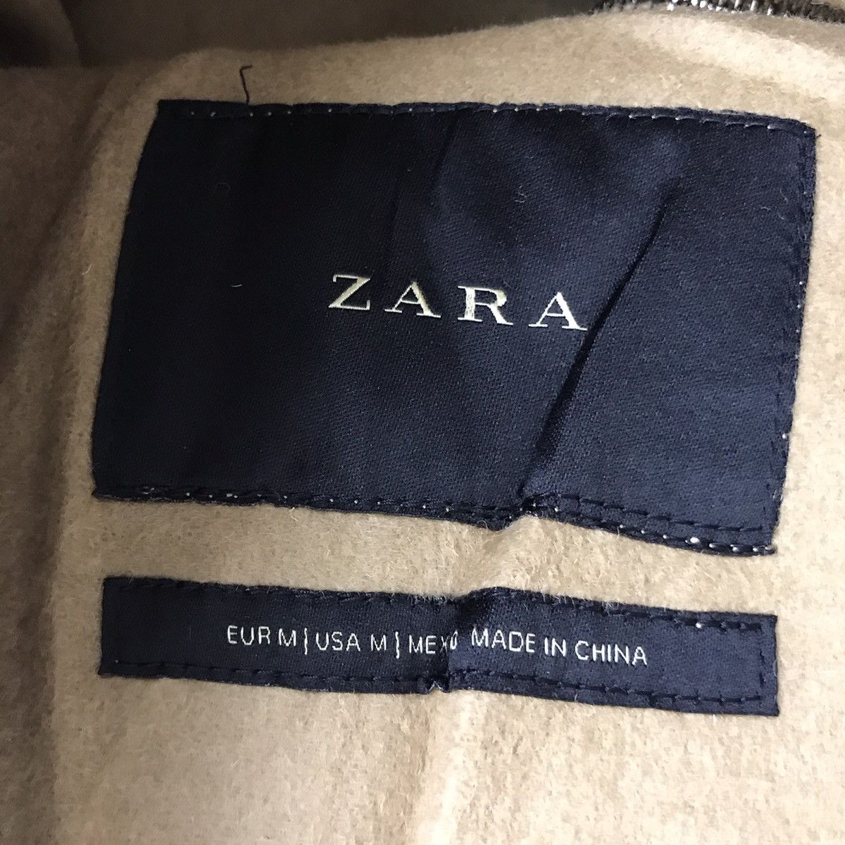 Zara ZARA Wool Beige Bomber Jacket Size US M / EU 48-50 / 2 - 4 Thumbnail