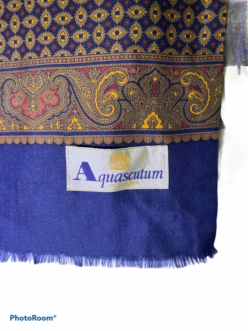 Aquascutum Aquascutum silk scarf nice design Size ONE SIZE - 4 Thumbnail