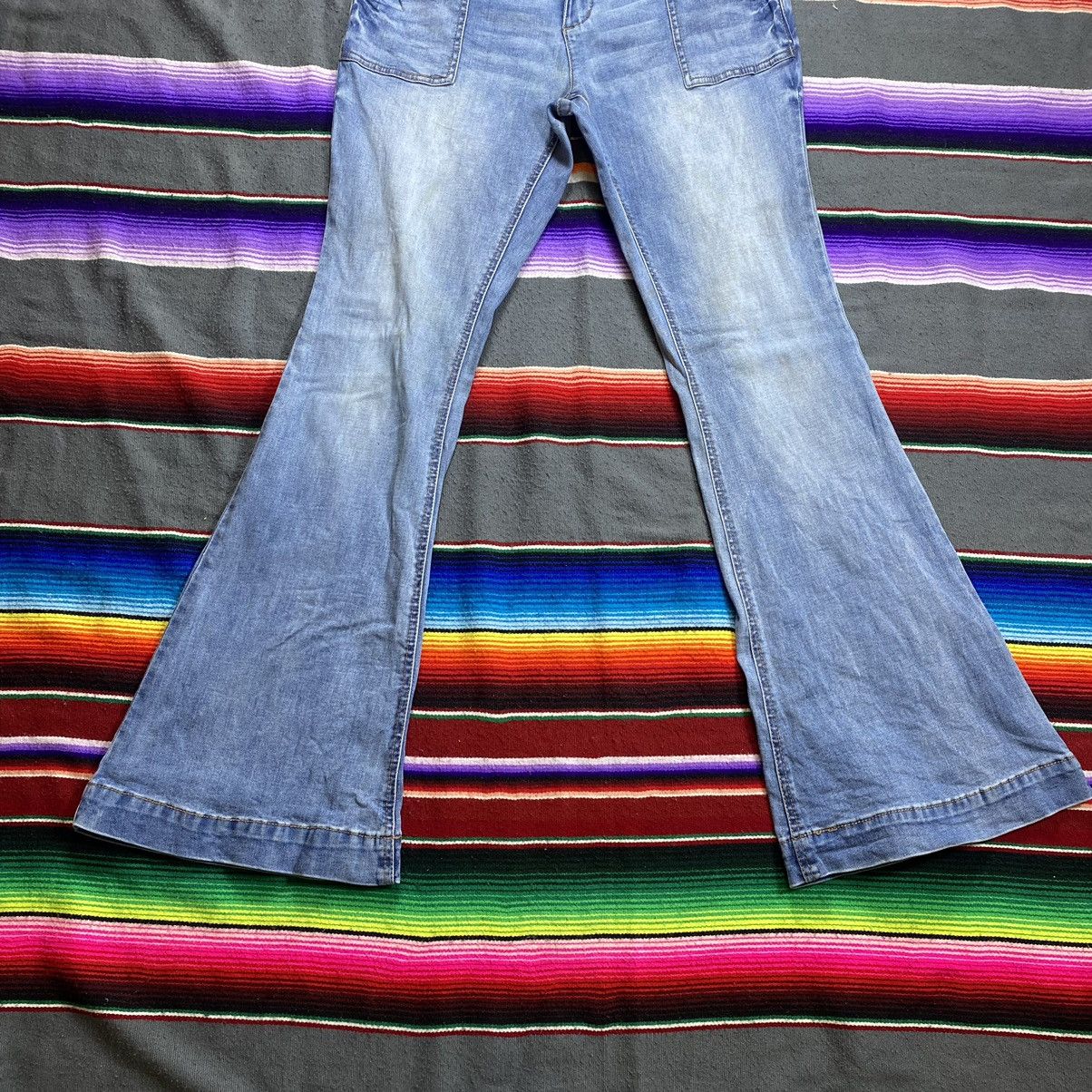 Vintage Vintage Faded Wash Bell Button Baker Stretchable Pants Size 32" / US 10 / IT 46 - 3 Thumbnail