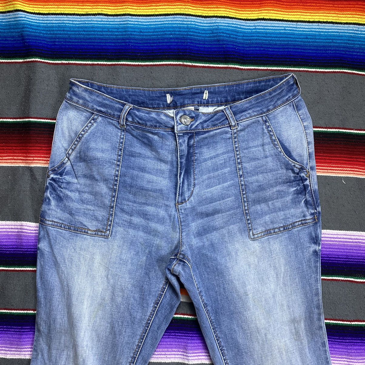 Vintage Vintage Faded Wash Bell Button Baker Stretchable Pants Size 32" / US 10 / IT 46 - 2 Thumbnail