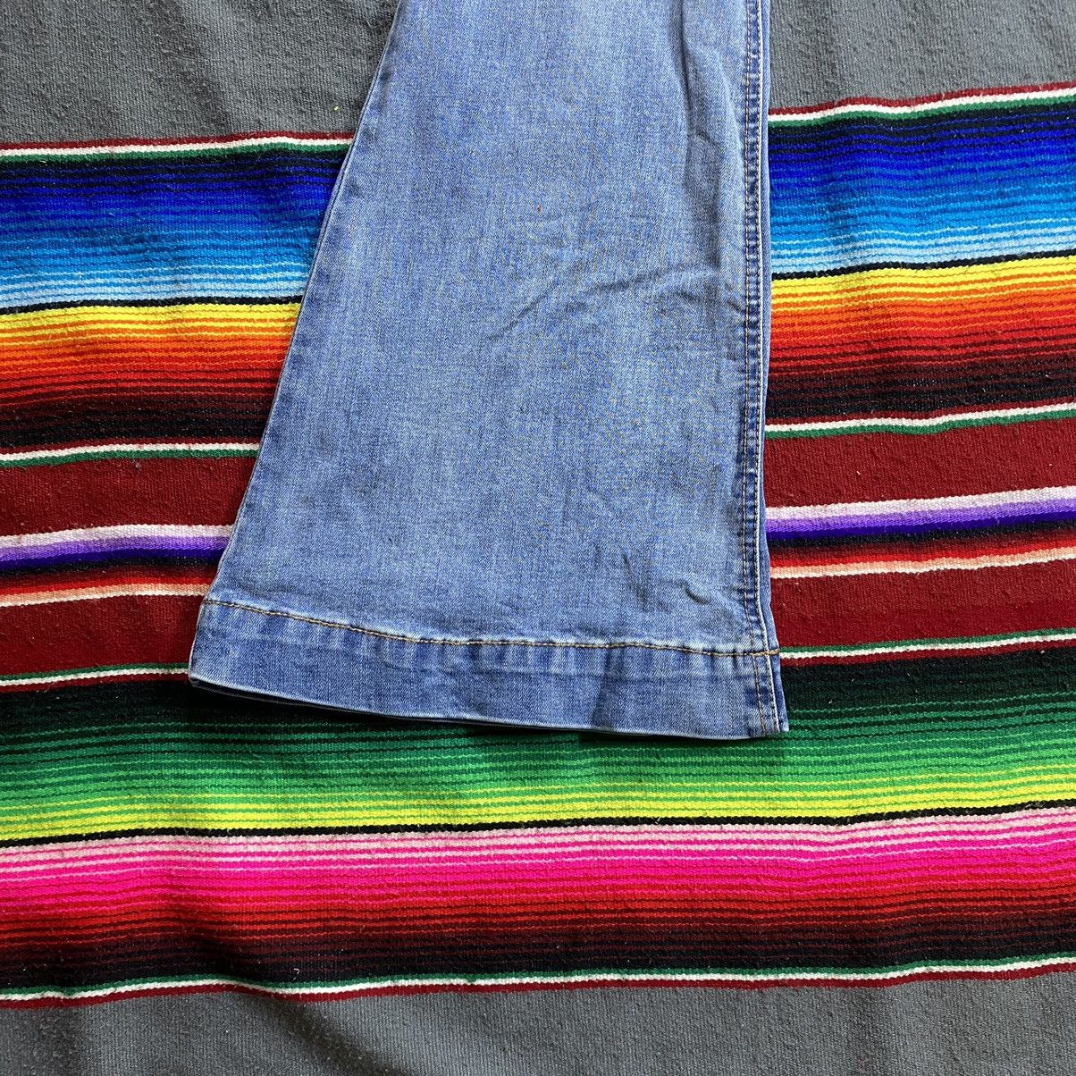 Vintage Vintage Faded Wash Bell Button Baker Stretchable Pants Size 32" / US 10 / IT 46 - 4 Thumbnail