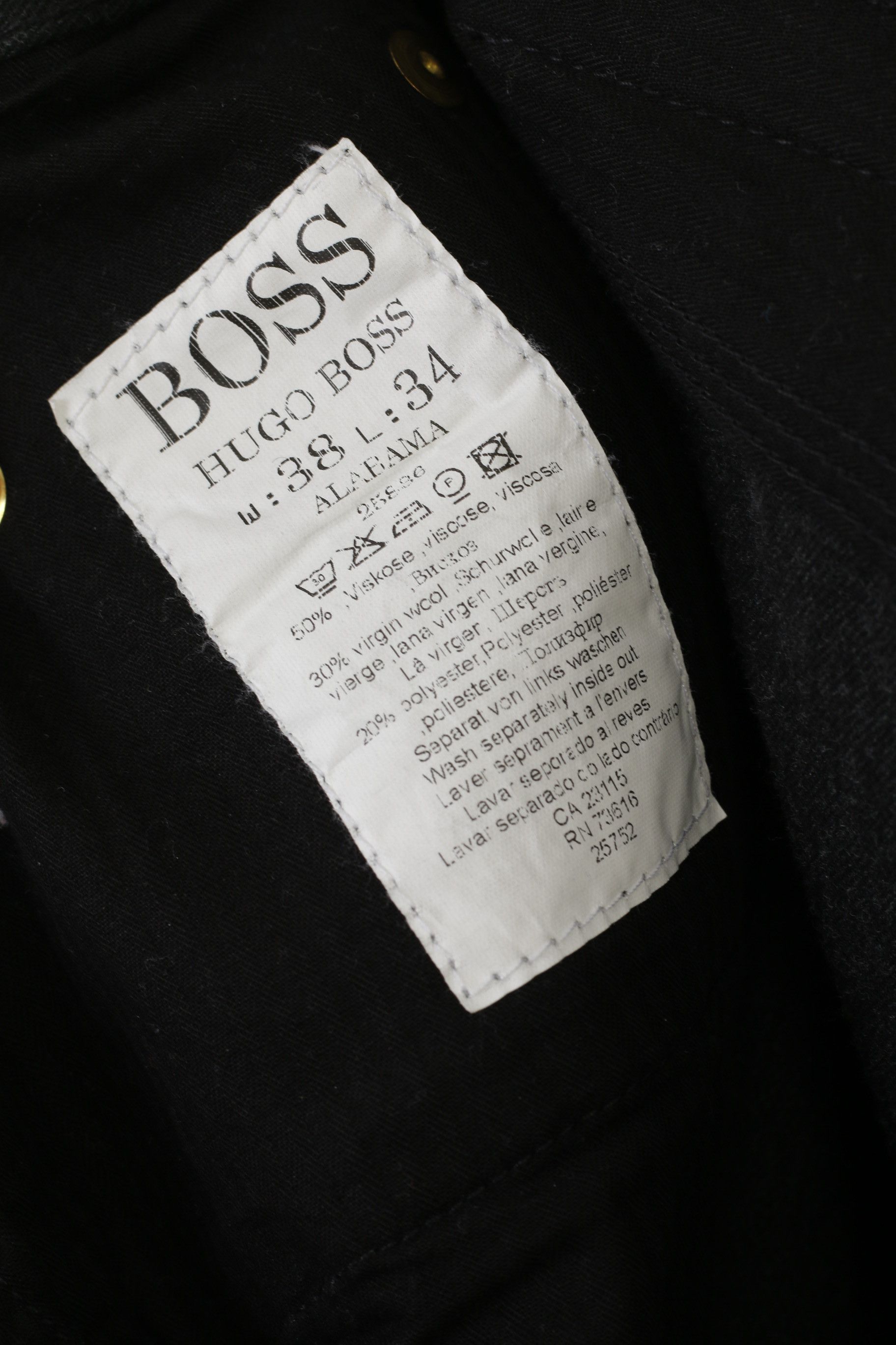Hugo Boss Hugo Boss Men 38 Trousers Charcoal Viscose Vintage 9106 Size US 38 / EU 54 - 5 Thumbnail