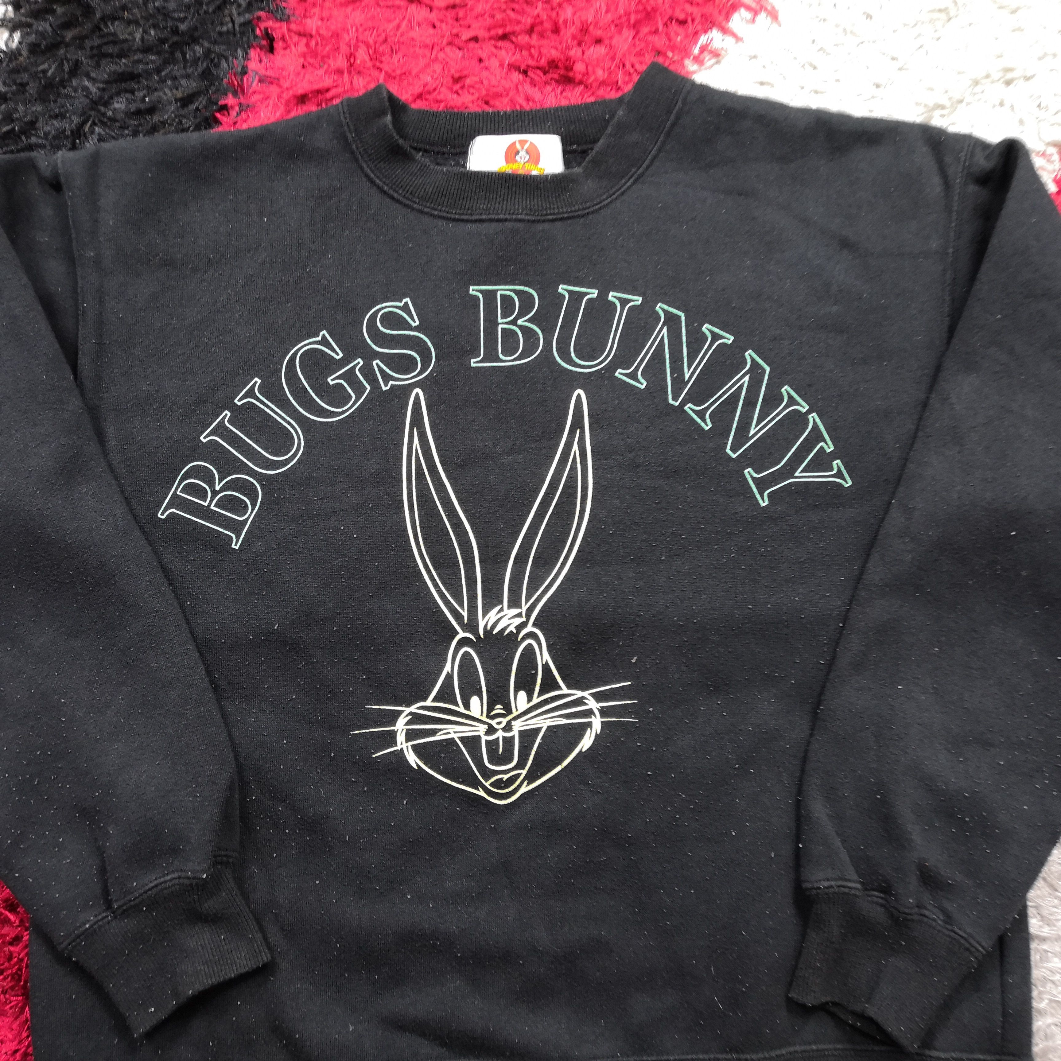 Vintage × Warner Bros Vintage Looney Tunes Sweatshirt Bug Bunny Sweater BS1718. Size US M / EU 48-50 / 2 - 3 Thumbnail