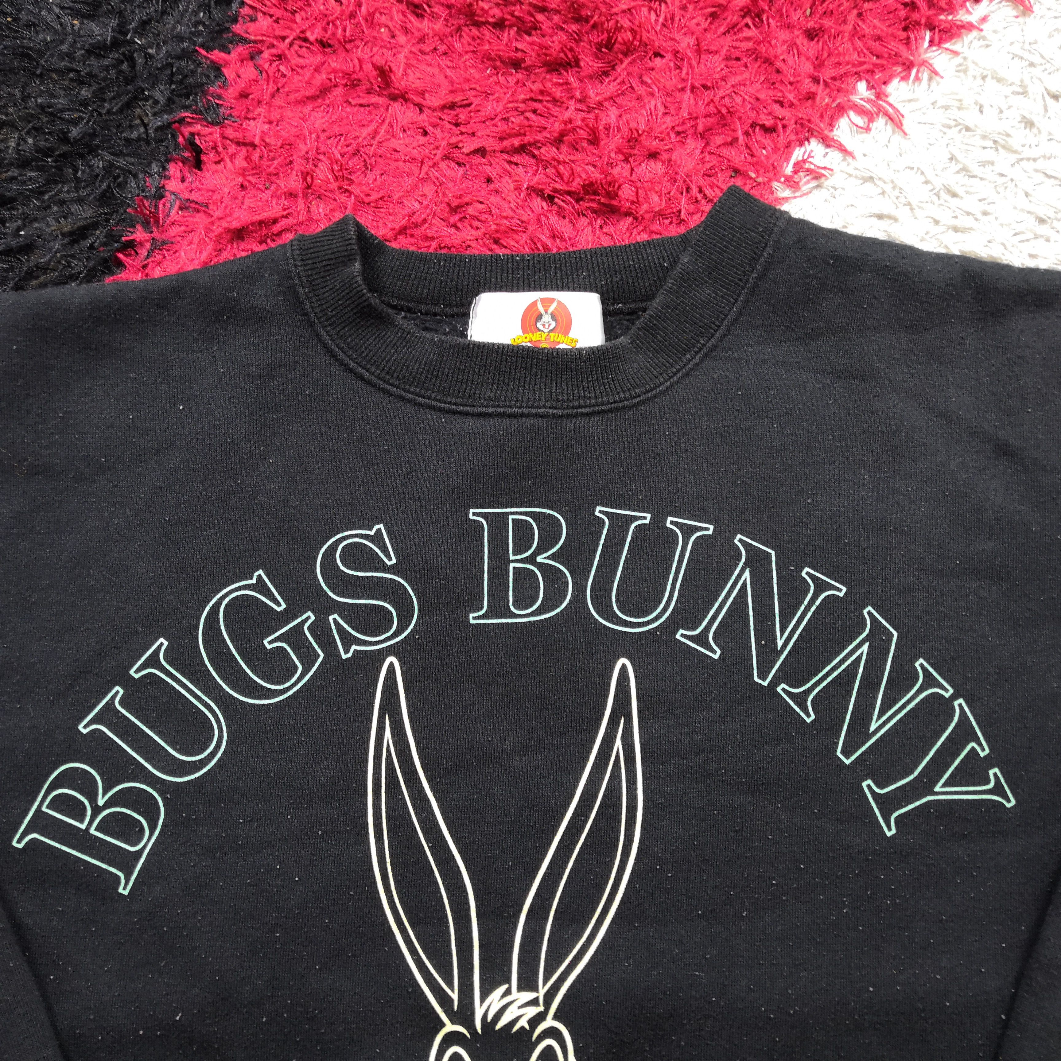 Vintage × Warner Bros Vintage Looney Tunes Sweatshirt Bug Bunny Sweater BS1718. Size US M / EU 48-50 / 2 - 4 Thumbnail