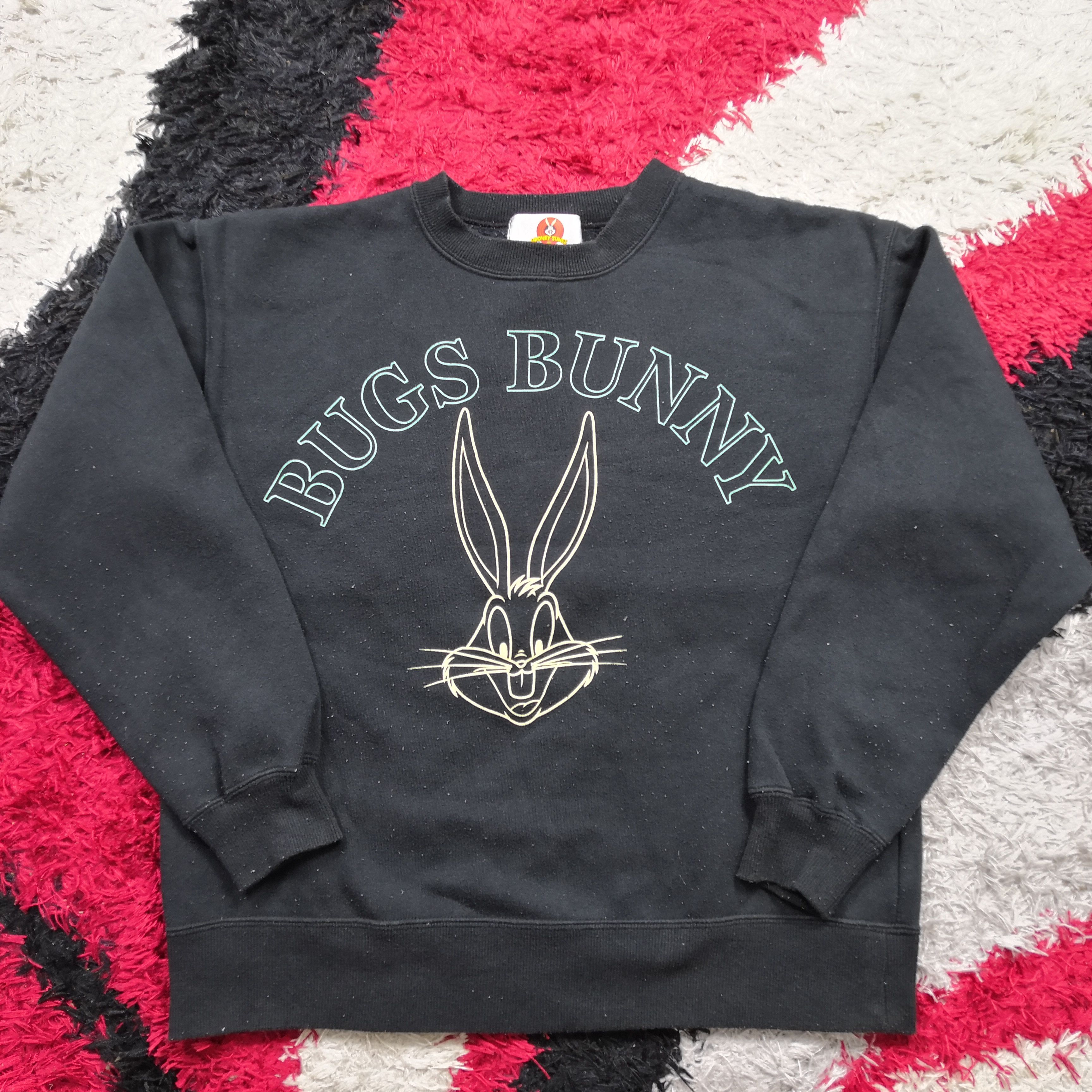 Vintage × Warner Bros Vintage Looney Tunes Sweatshirt Bug Bunny Sweater BS1718. Size US M / EU 48-50 / 2 - 2 Thumbnail