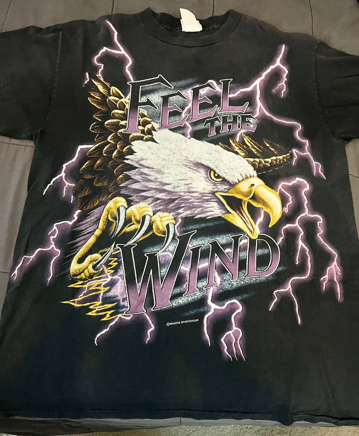 Yeezy wild in the wind vintage shirt tee eagle lighting fashion rare