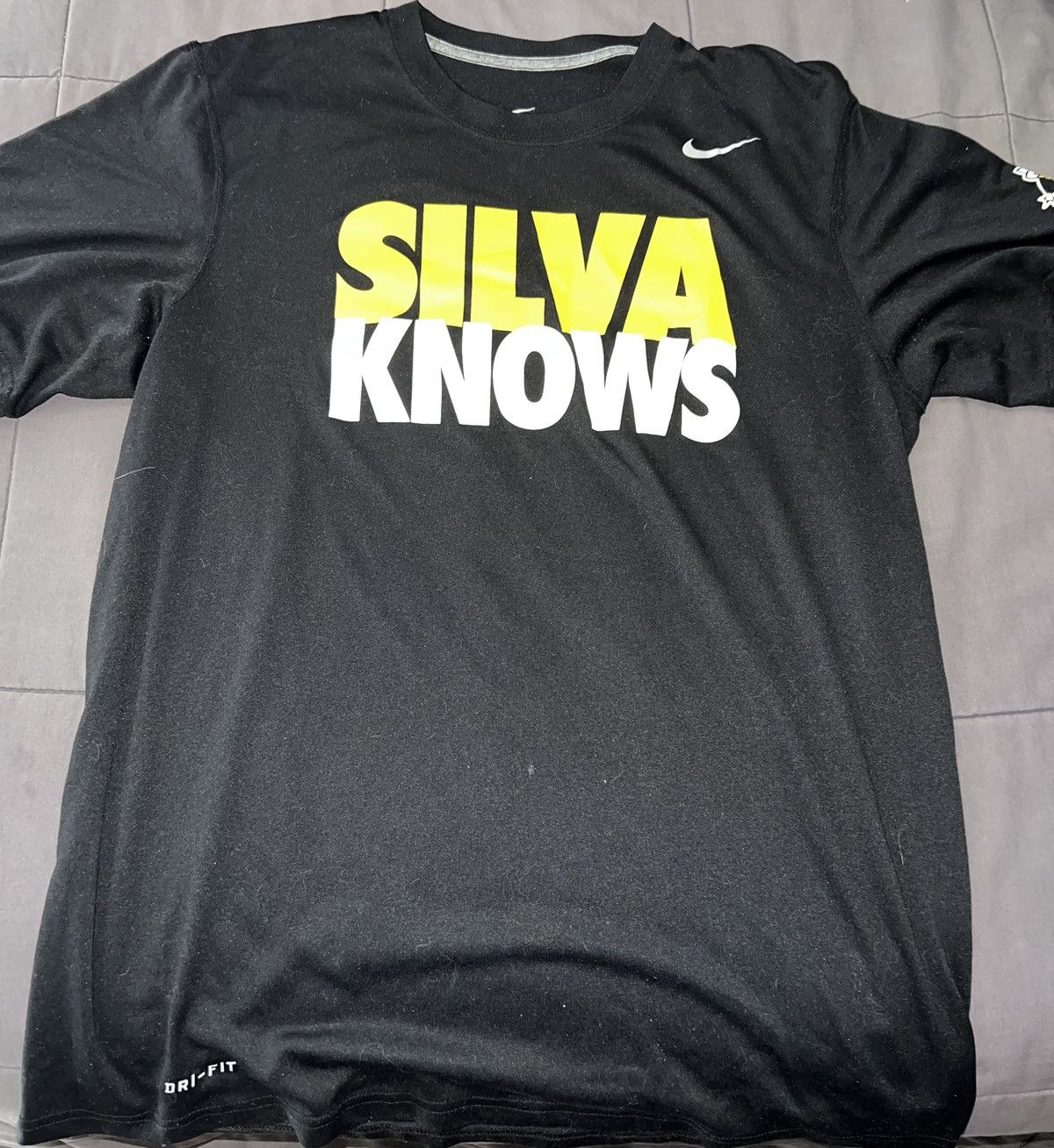image of Nike x Ufc “Anderson Knows”Tee in Black, Men's (Size Medium)