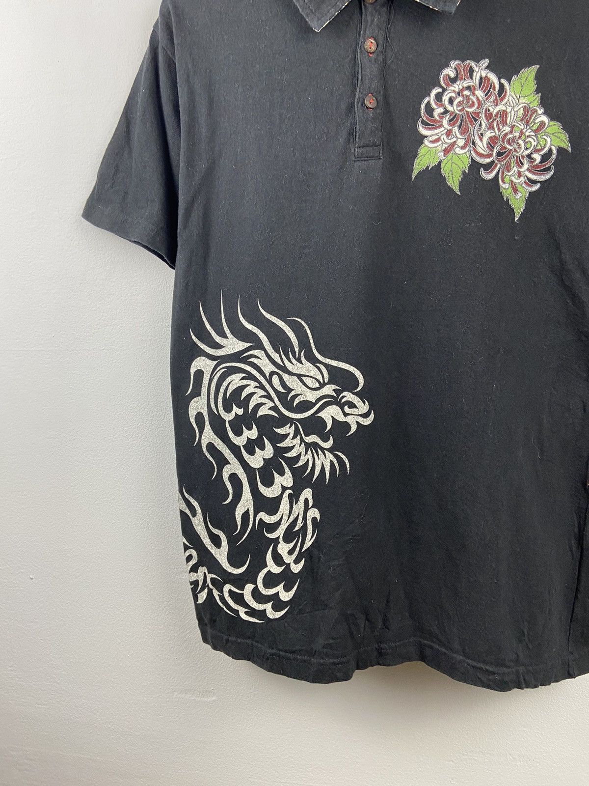 Vintage Bullet Noise Sukajan Polo Shirt Size US L / EU 52-54 / 3 - 4 Thumbnail