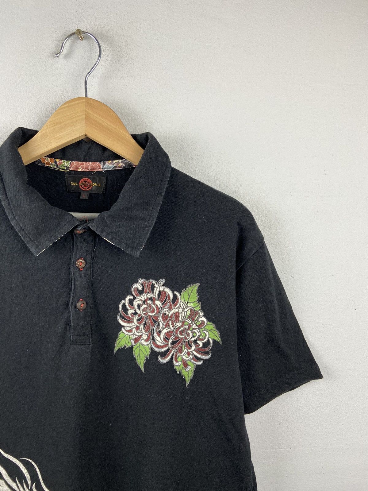 Vintage Bullet Noise Sukajan Polo Shirt Size US L / EU 52-54 / 3 - 2 Thumbnail