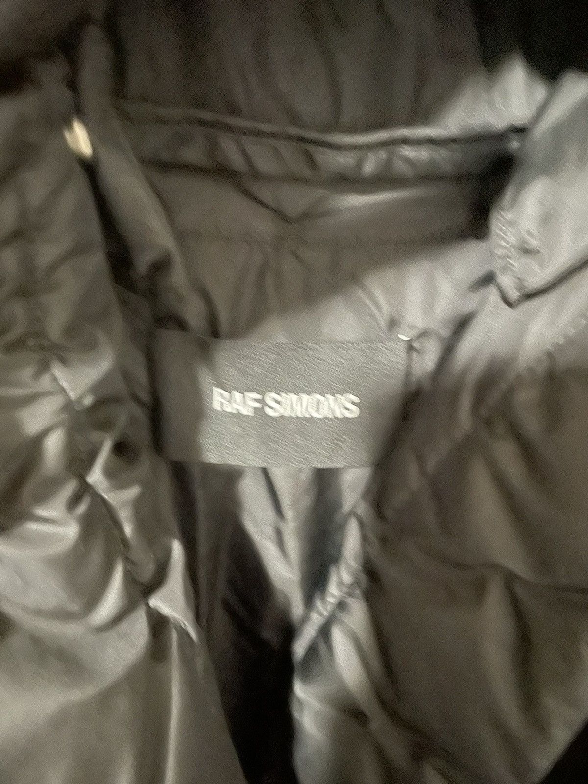 Raf Simons Black Oversized Quilted Short Padded Shirting Jacket Size US M / EU 48-50 / 2 - 12 Thumbnail