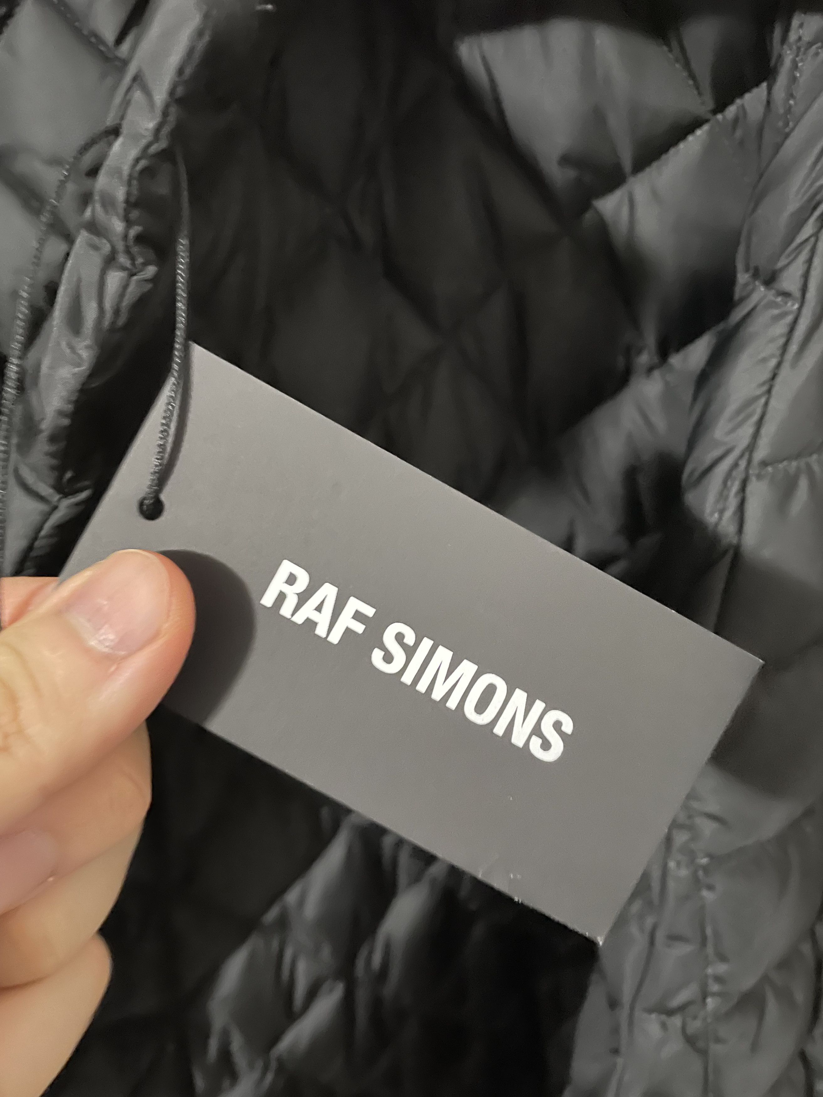 Raf Simons Black Oversized Quilted Short Padded Shirting Jacket Size US M / EU 48-50 / 2 - 7 Thumbnail