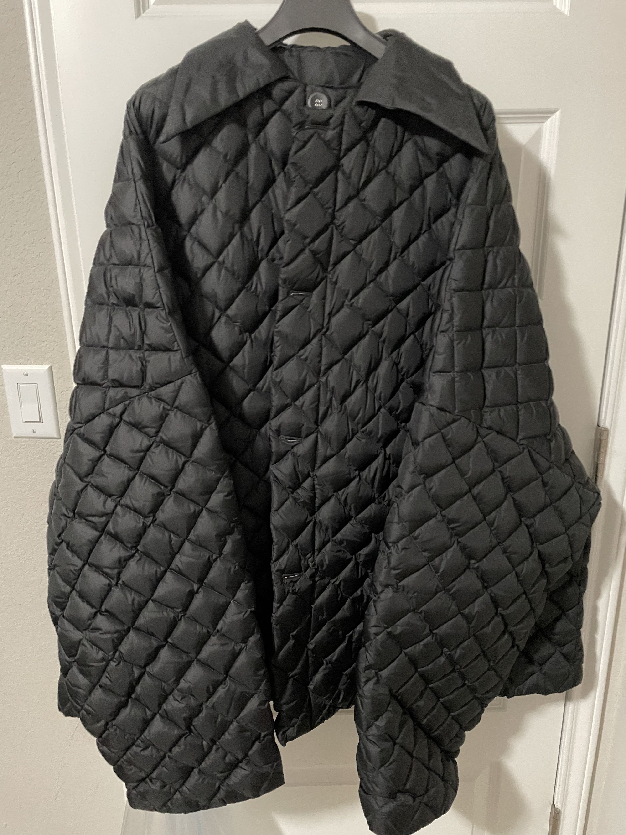 Raf Simons Black Oversized Quilted Short Padded Shirting Jacket Size US M / EU 48-50 / 2 - 6 Thumbnail