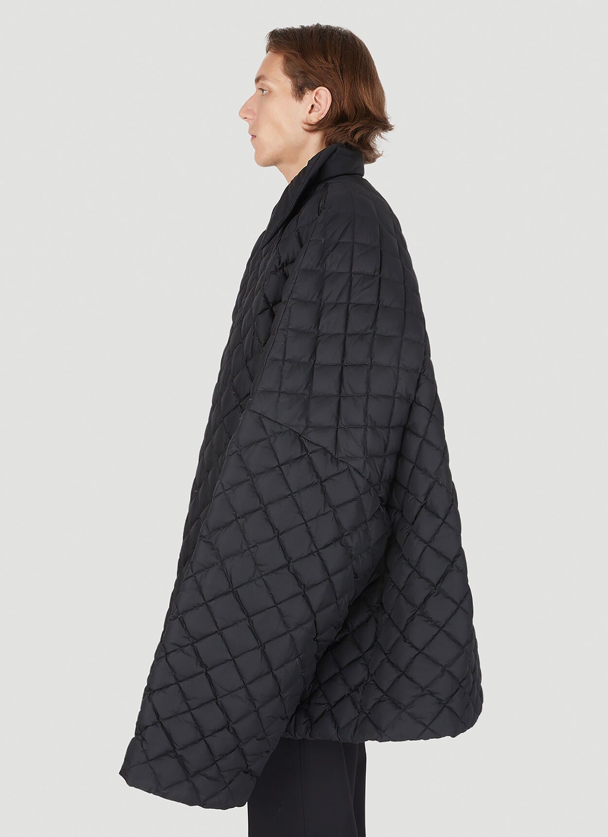 Raf Simons Black Oversized Quilted Short Padded Shirting Jacket Size US M / EU 48-50 / 2 - 3 Thumbnail