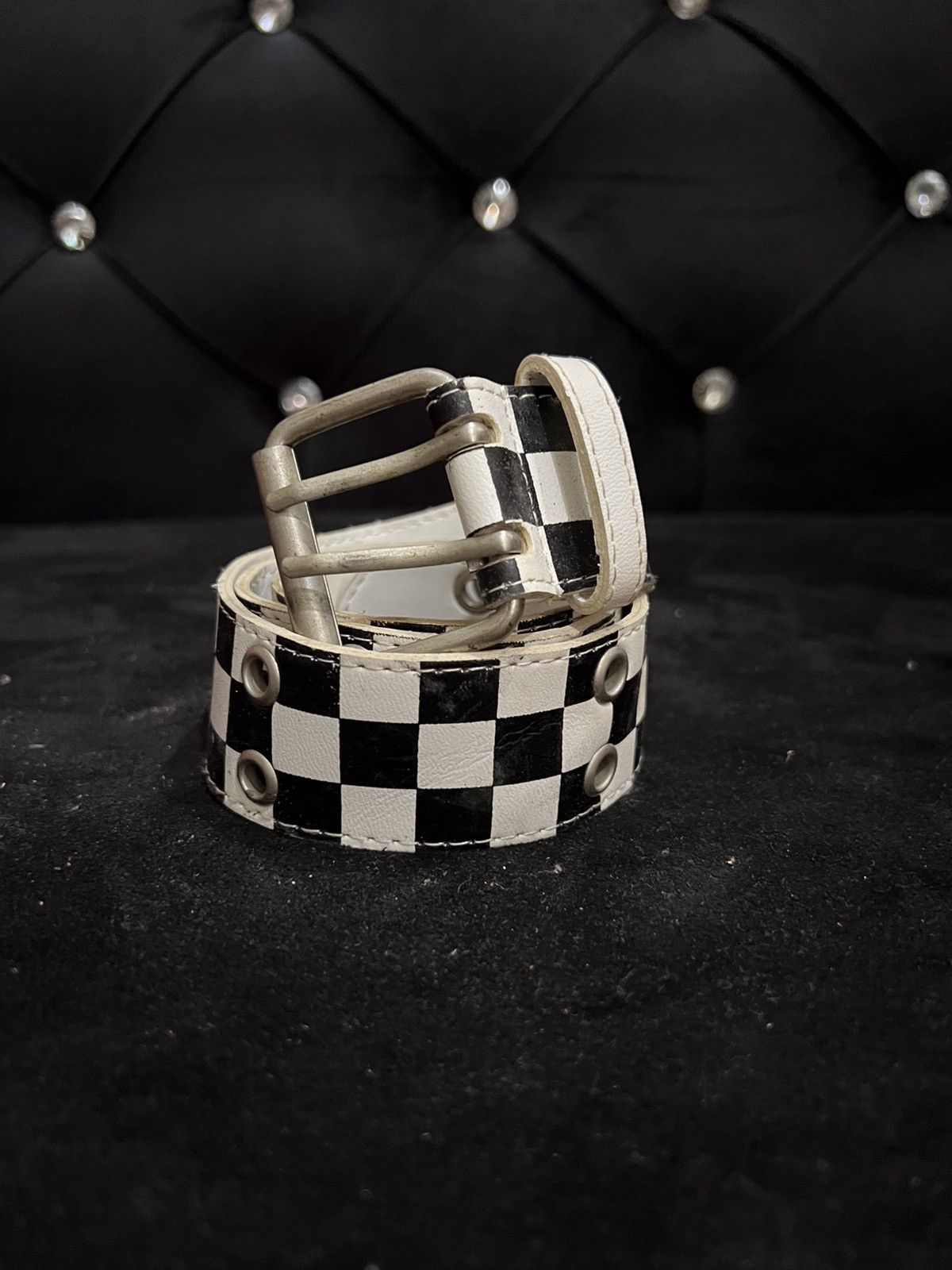 Other Japanese Brand Checked Plaid Tartan Buckle Belt Size ONE SIZE - 2 Thumbnail