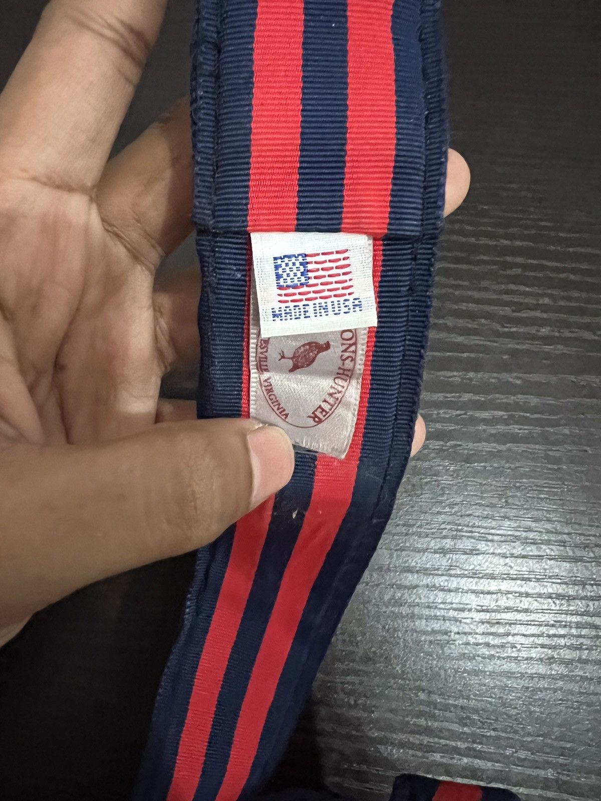 Other Made In USA Stripe Design Canvas Belt Size ONE SIZE - 5 Thumbnail