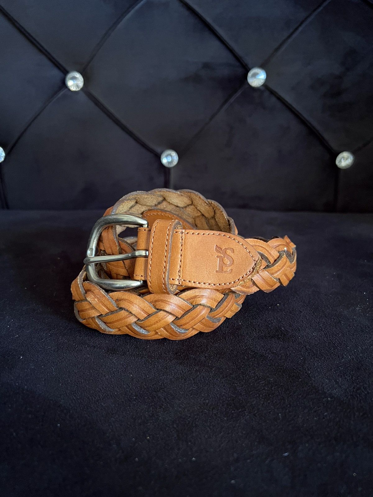 Leather Unbrand Braided Buckle Belt Size ONE SIZE - 3 Thumbnail