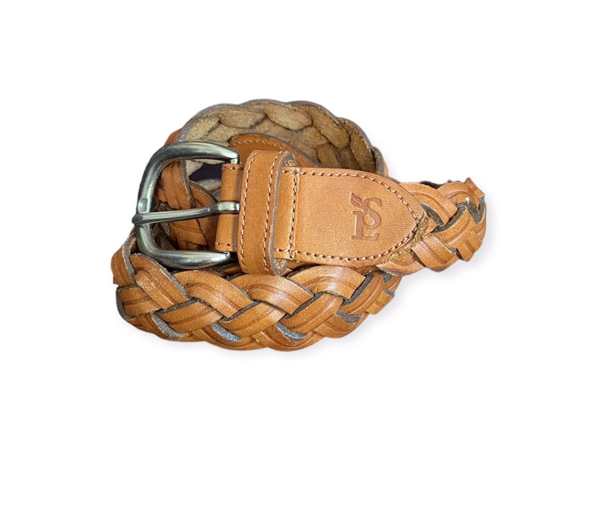 Leather Unbrand Braided Buckle Belt Size ONE SIZE - 1 Thumbnail
