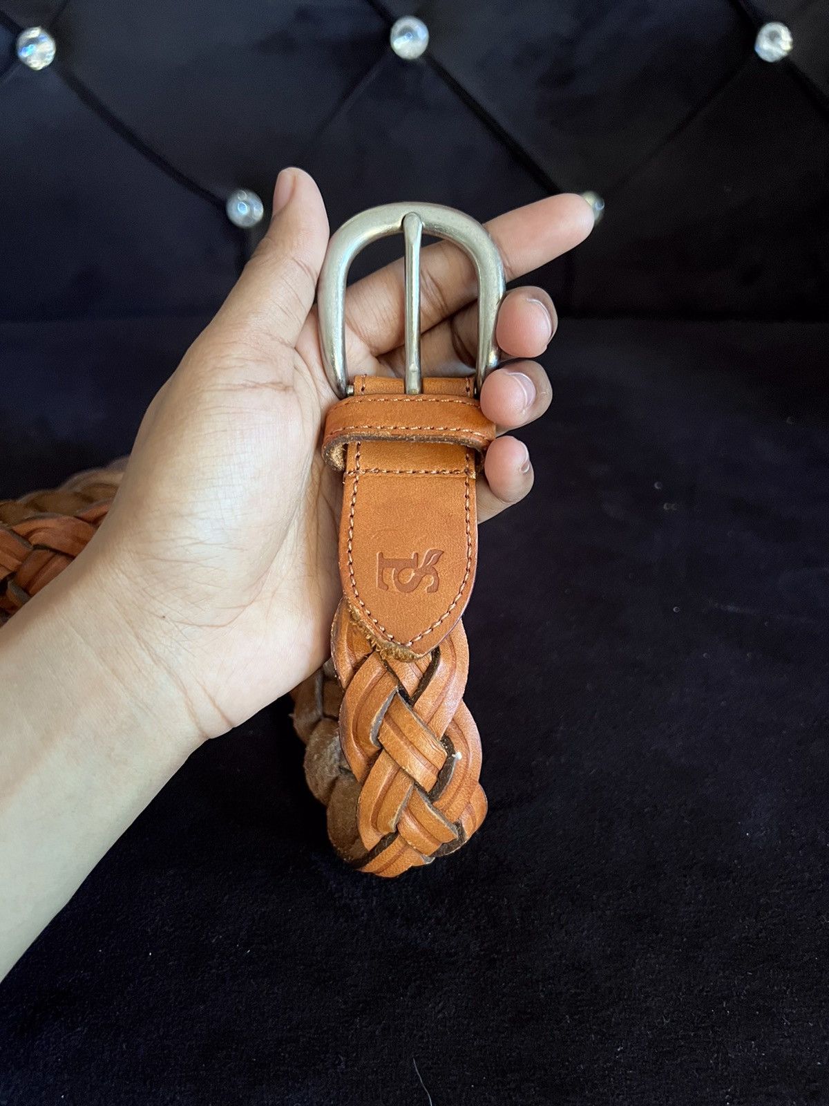 Leather Unbrand Braided Buckle Belt Size ONE SIZE - 4 Thumbnail