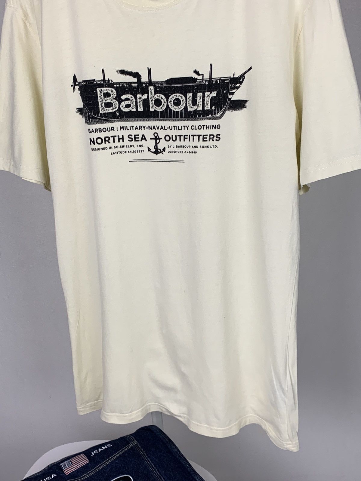 Barbour Barbour Cotton T-Shirt England Brand Barbour Tee Casual XL Size US XL / EU 56 / 4 - 3 Thumbnail