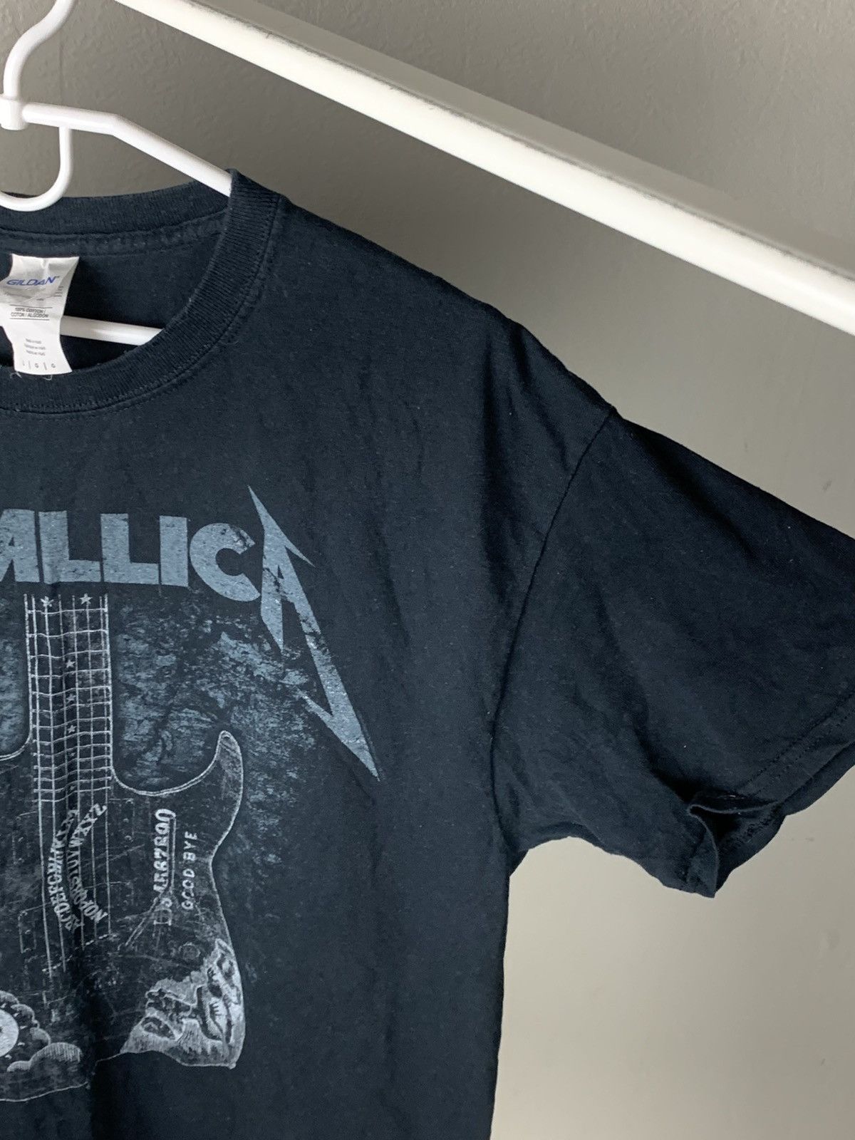 Band Tees Metallica T-Shirt Hammett Ouija Guitar Rock Band Tee Metal Size US L / EU 52-54 / 3 - 7 Thumbnail