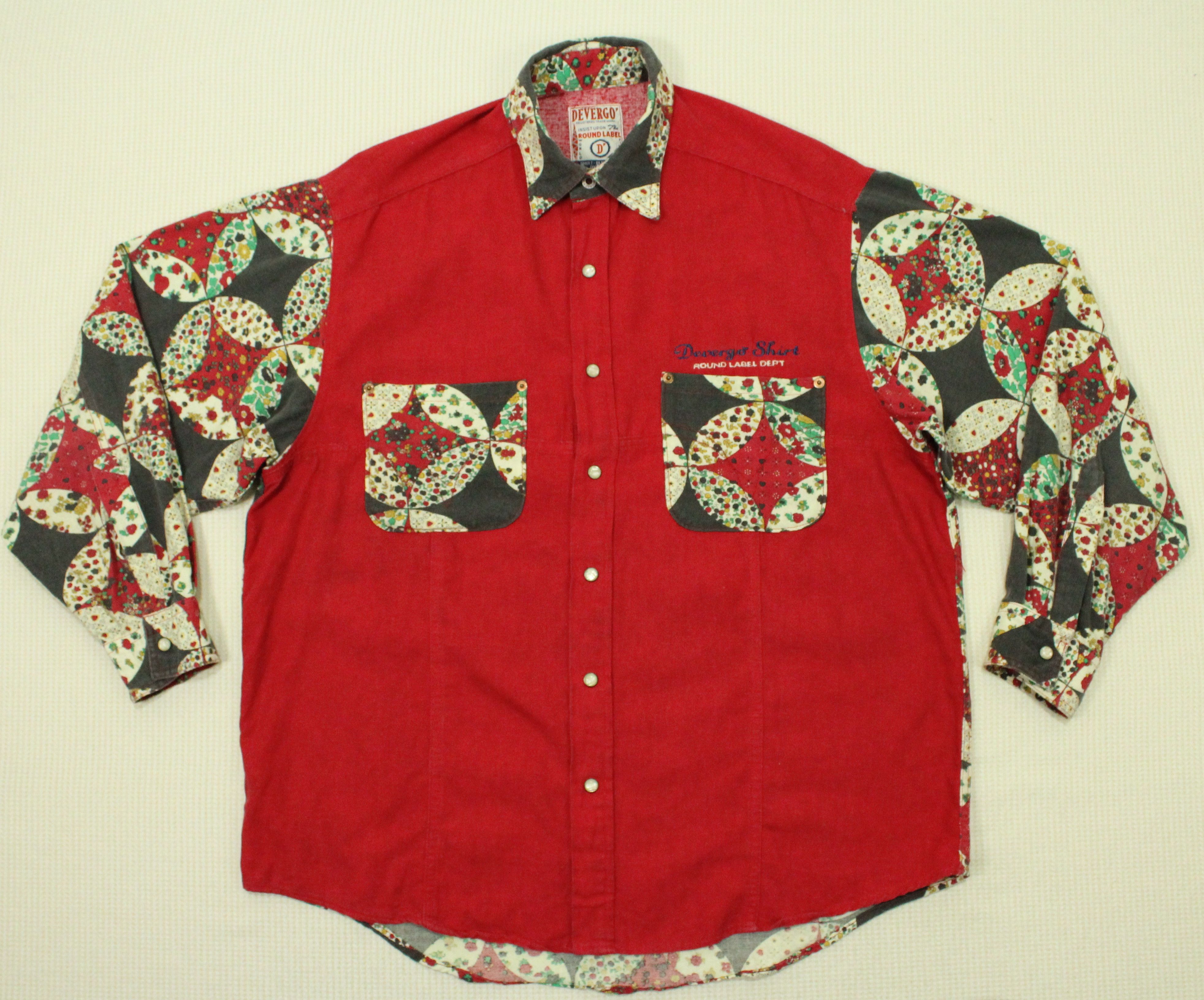 Designer × Vintage SICK 🔥 DEVERGO Shirt Western Retro Style Vintage Italy Made Size US M / EU 48-50 / 2 - 3 Thumbnail