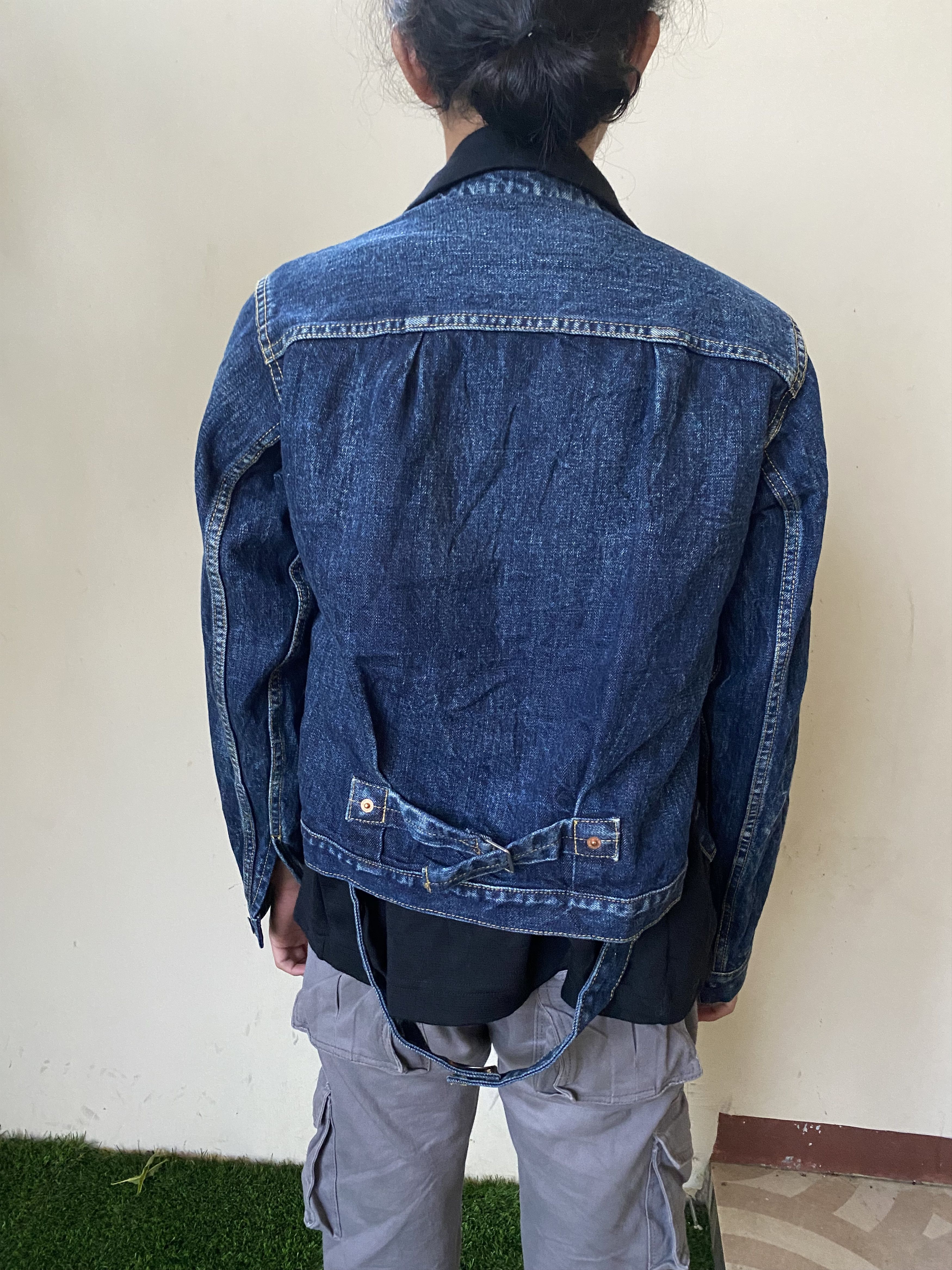 Yohji Yamamoto FW02 Yohji Yamamoto Denim Selvedge Runway Jacket Size US S / EU 44-46 / 1 - 4 Thumbnail