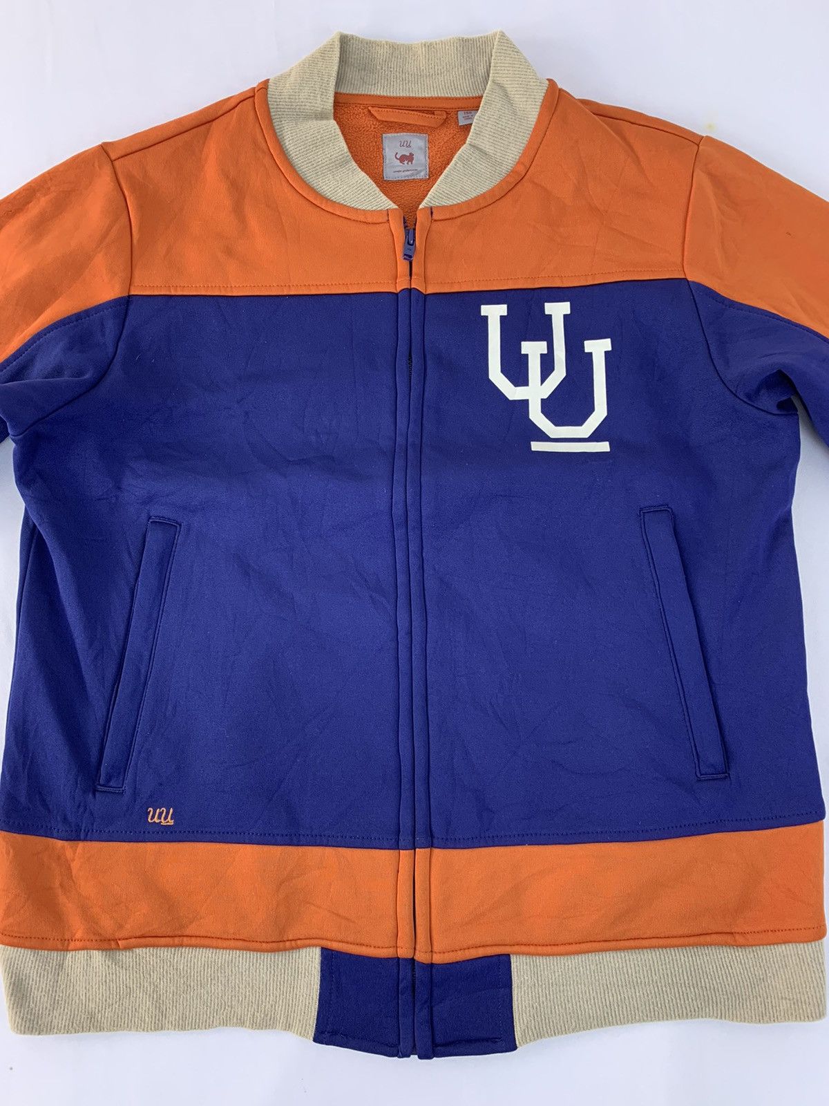 Japanese Brand Uniqlo X Undercover Two Tone Colour Sweater Jacket Big Logo Size US S / EU 44-46 / 1 - 3 Thumbnail