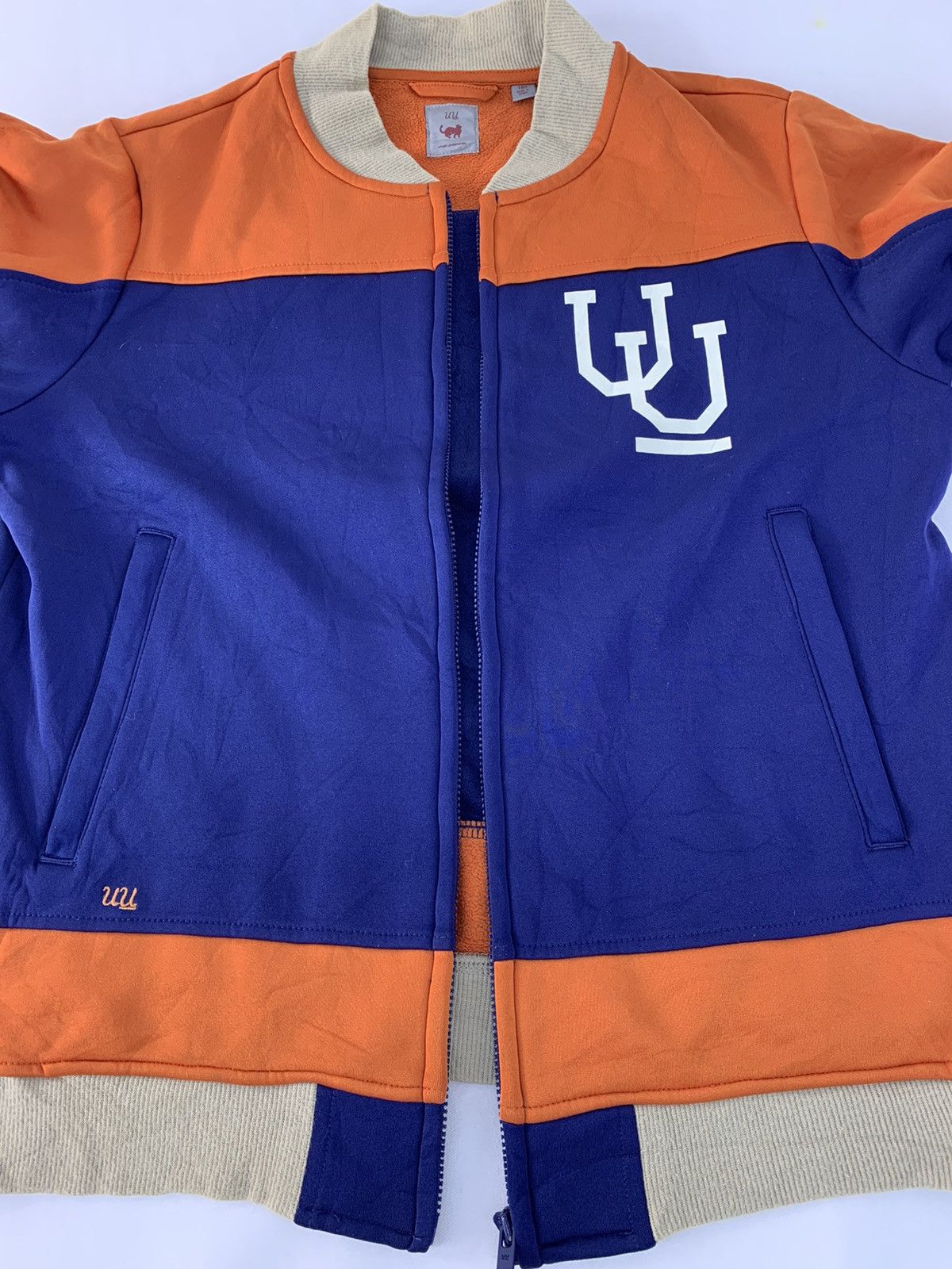 Japanese Brand Uniqlo X Undercover Two Tone Colour Sweater Jacket Big Logo Size US S / EU 44-46 / 1 - 6 Thumbnail