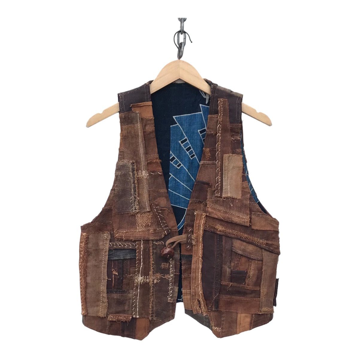 Vintage Rare Unbrand Patchwork Kapital Style Vest Jacket Size US S / EU 44-46 / 1 - 1 Thumbnail