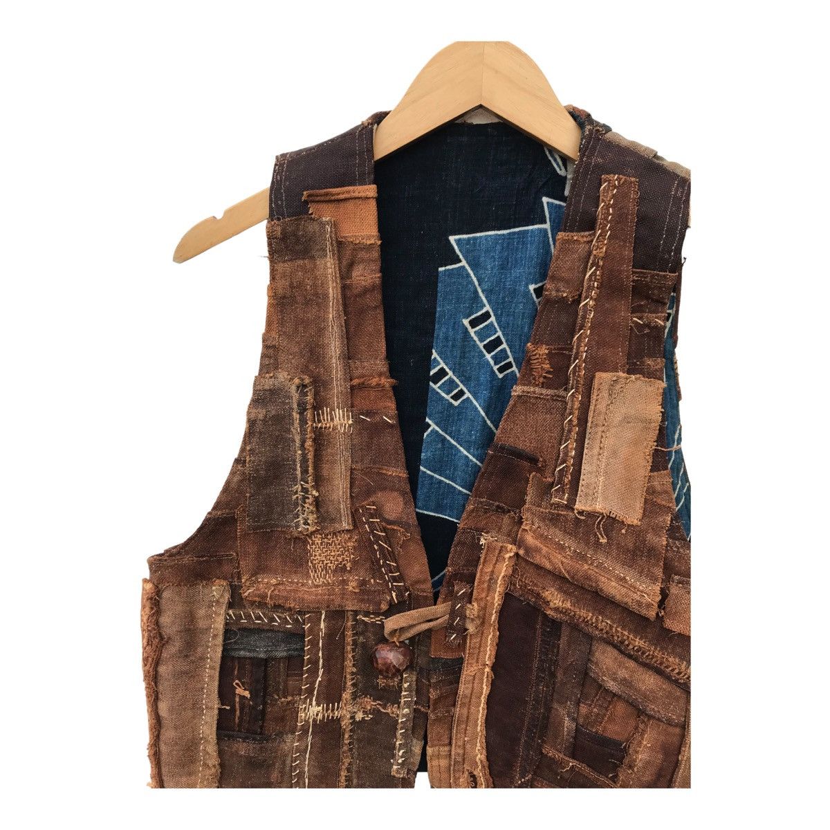 Vintage Rare Unbrand Patchwork Kapital Style Vest Jacket Size US S / EU 44-46 / 1 - 4 Thumbnail