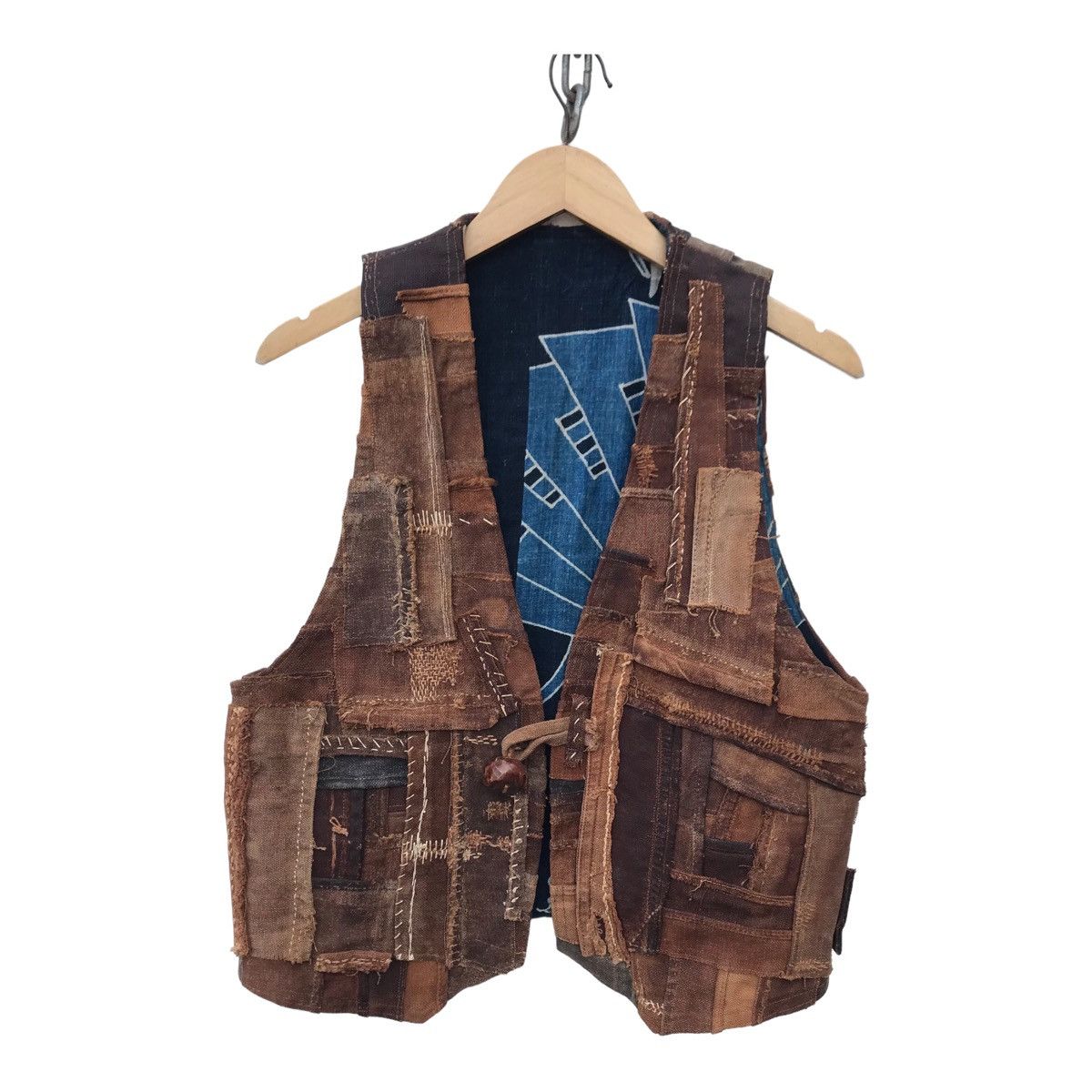 Vintage Rare Unbrand Patchwork Kapital Style Vest Jacket Size US S / EU 44-46 / 1 - 2 Thumbnail