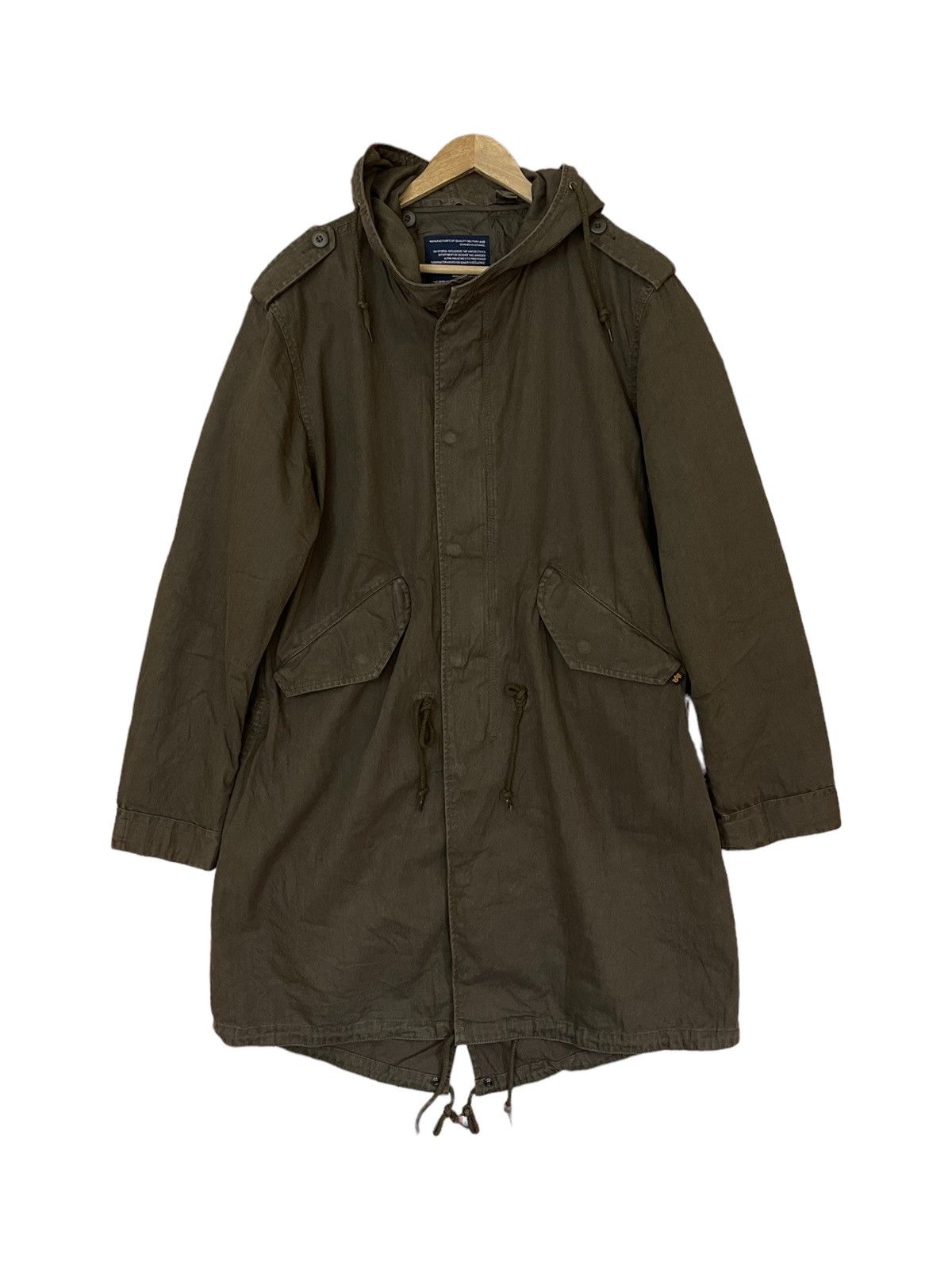 image of Alpha Industries Parka Jacket in Green, Men's (Size XL)