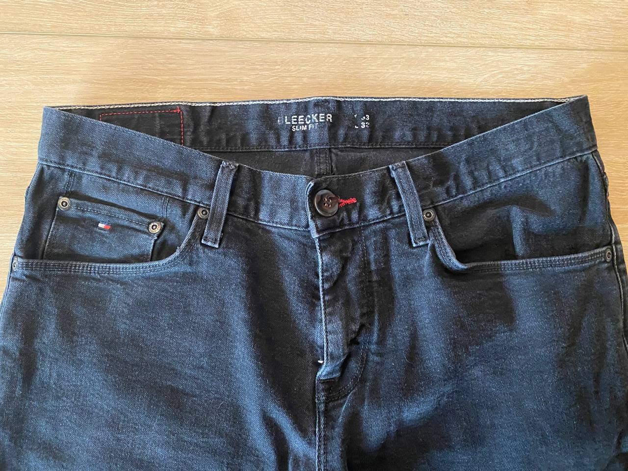 Tommy Hilfiger Tommy Hilfiger Leexer Slim Fit Dark Wash Jeans Men Size US 33 - 5 Thumbnail
