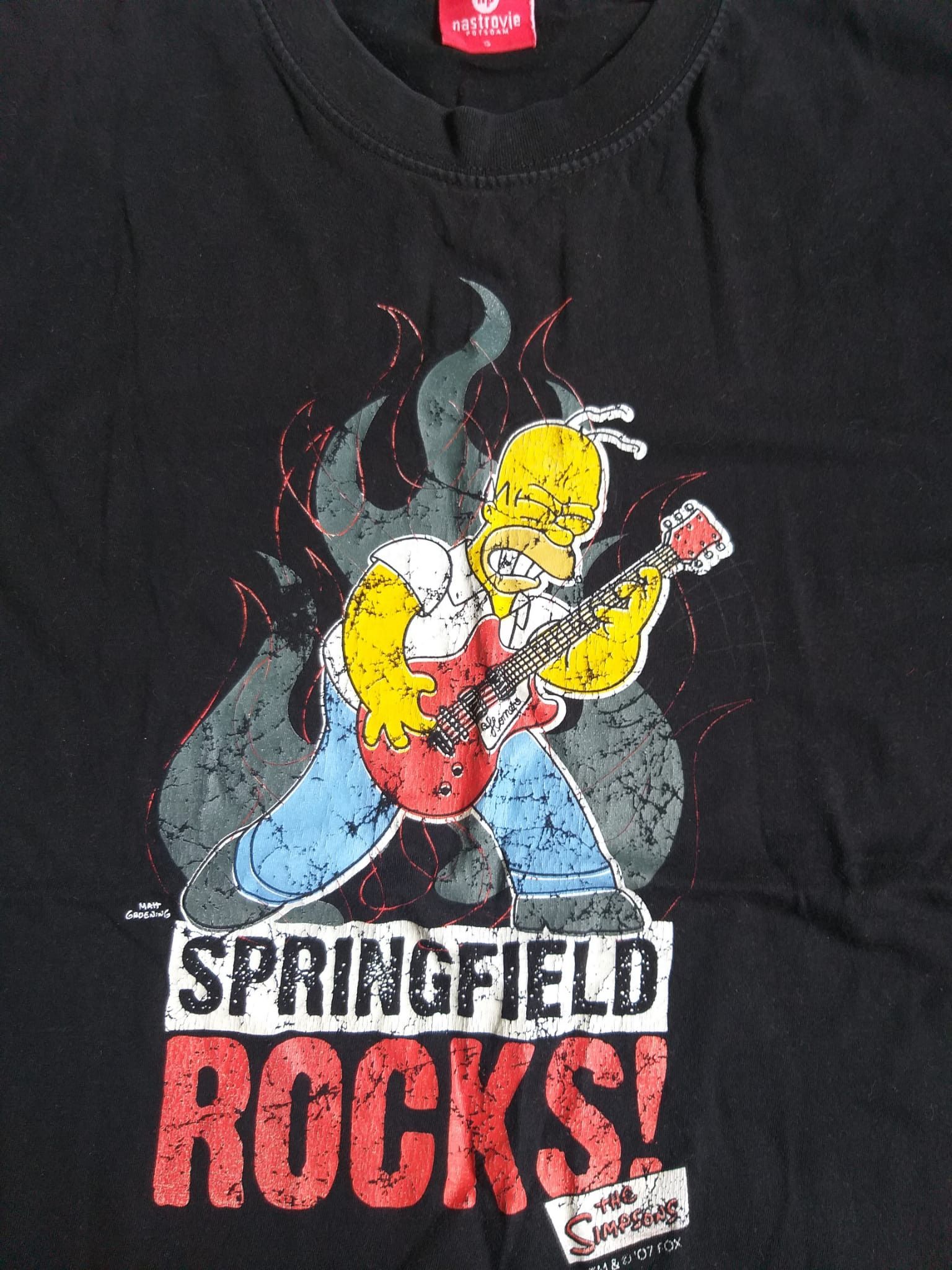 Cartoon Network The Simpsons Springfield Rocks Homer Graphic Tee Size US S / EU 44-46 / 1 - 2 Thumbnail