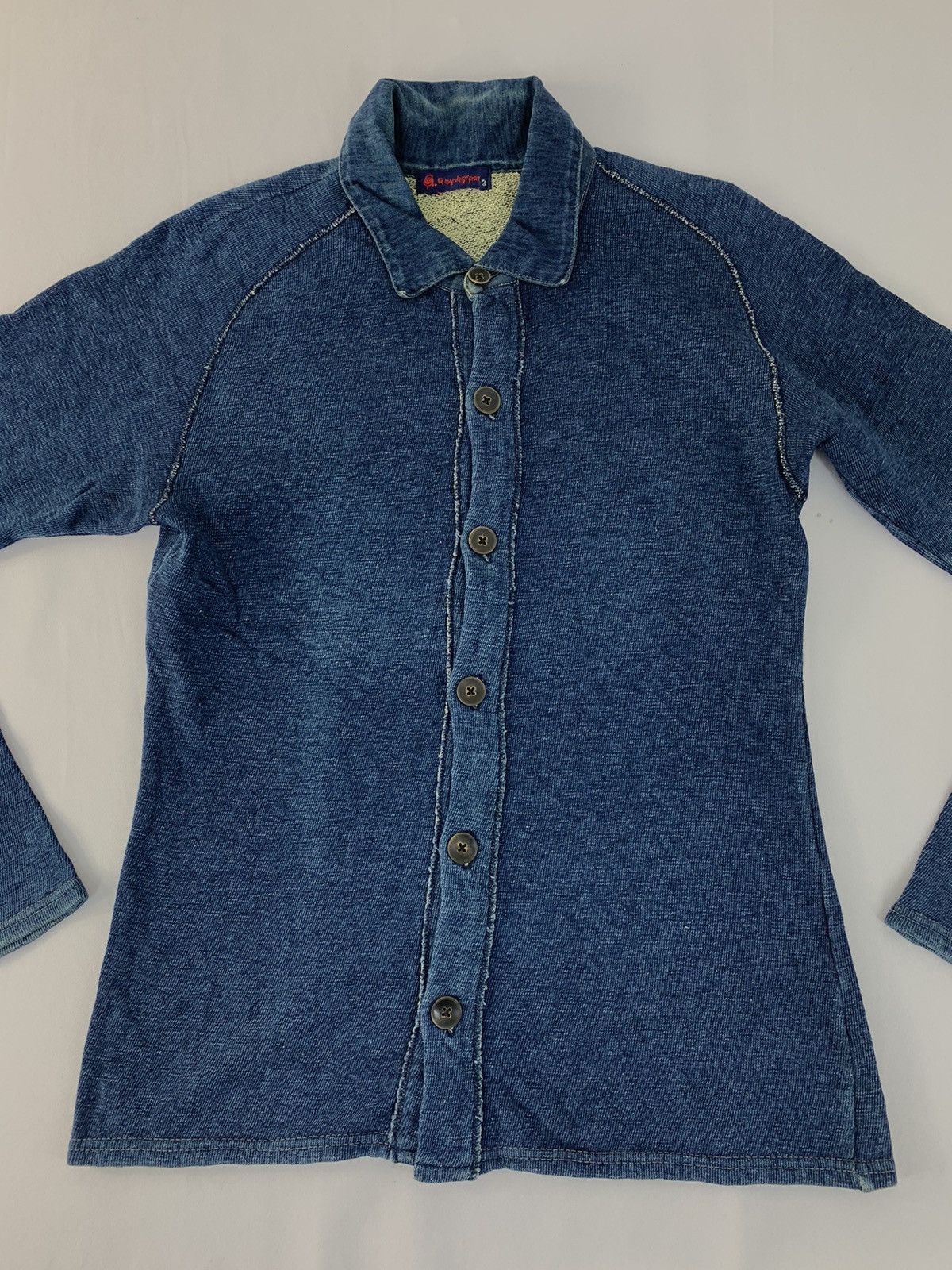 45rpm 90s 45 Rpm Studio Japan Indigo Dyed Button Up Denim Size S / US 4 / IT 40 - 2 Thumbnail