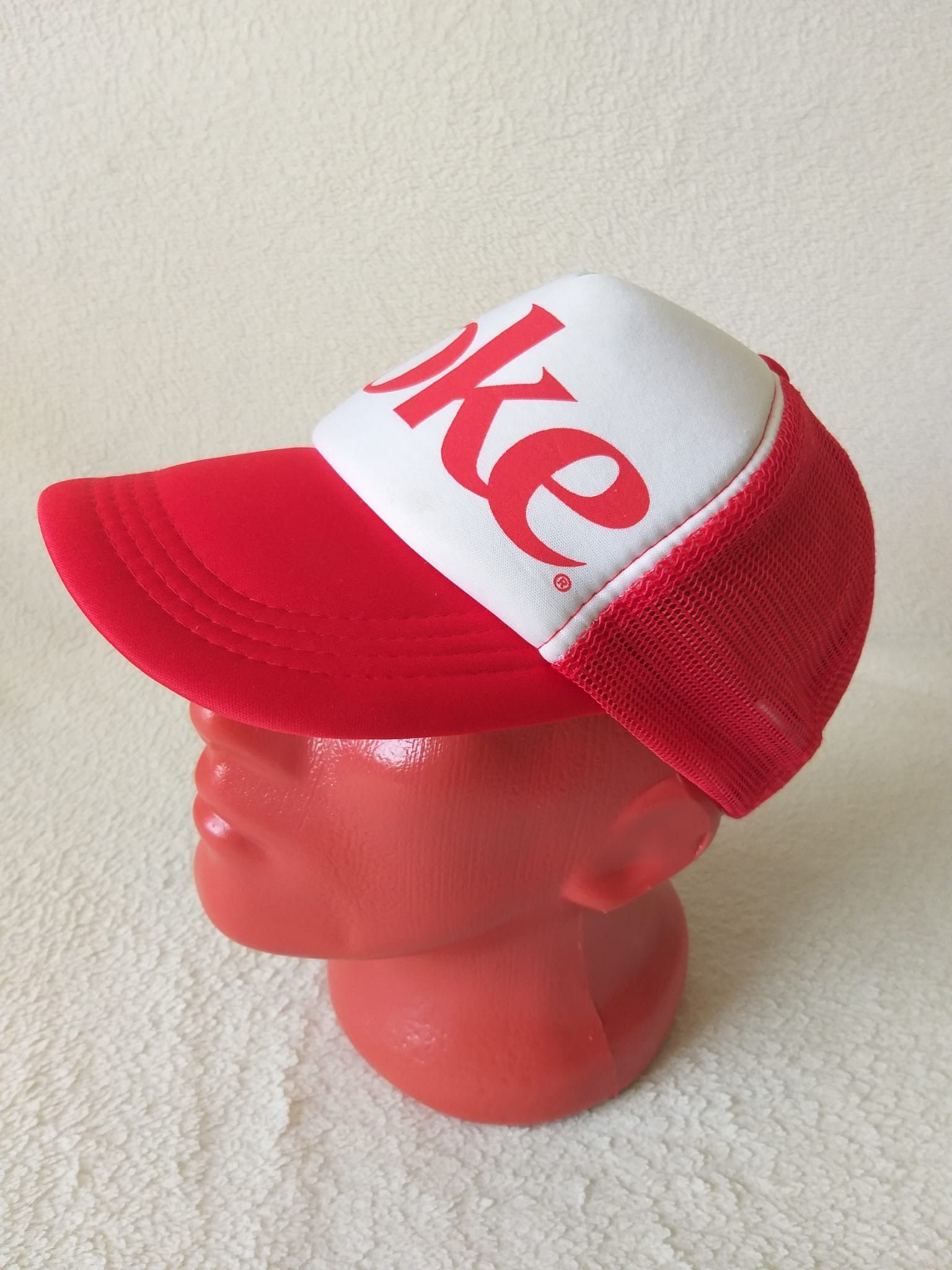 Coca Cola Coca-Cola Vintage Trucker Cap Red White Snapback Size ONE SIZE - 3 Thumbnail
