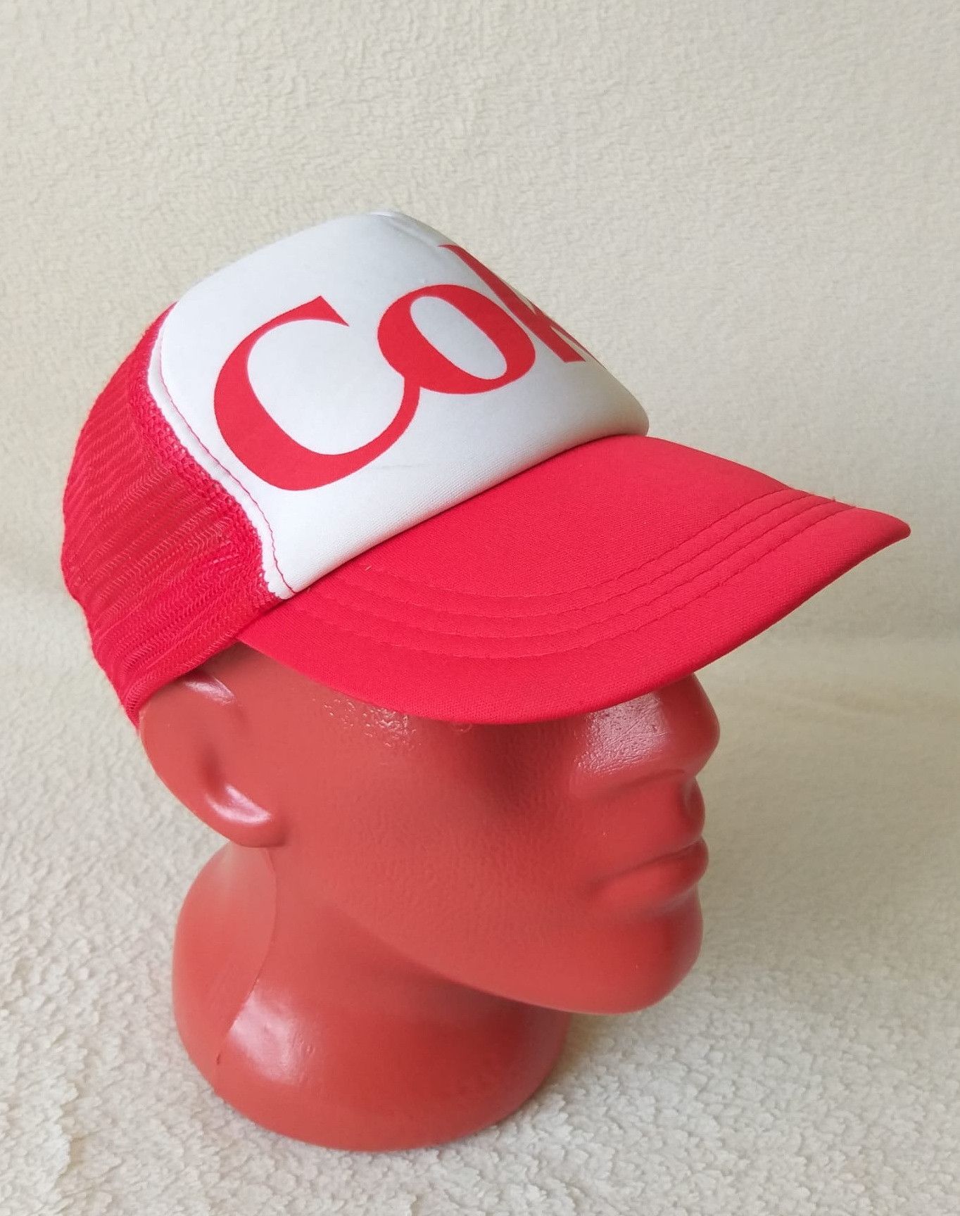 Coca Cola Coca-Cola Vintage Trucker Cap Red White Snapback Size ONE SIZE - 2 Thumbnail