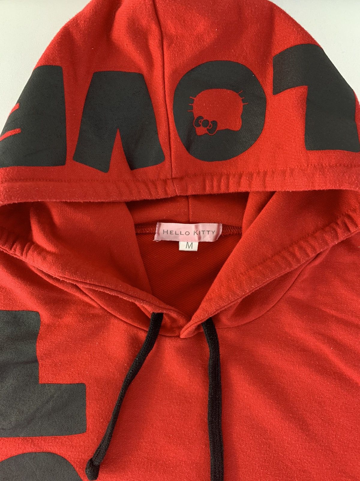 Anime Hype Japanese Brand Hello Kitty Love Big Logo Hoodies Size M / US 6-8 / IT 42-44 - 5 Thumbnail
