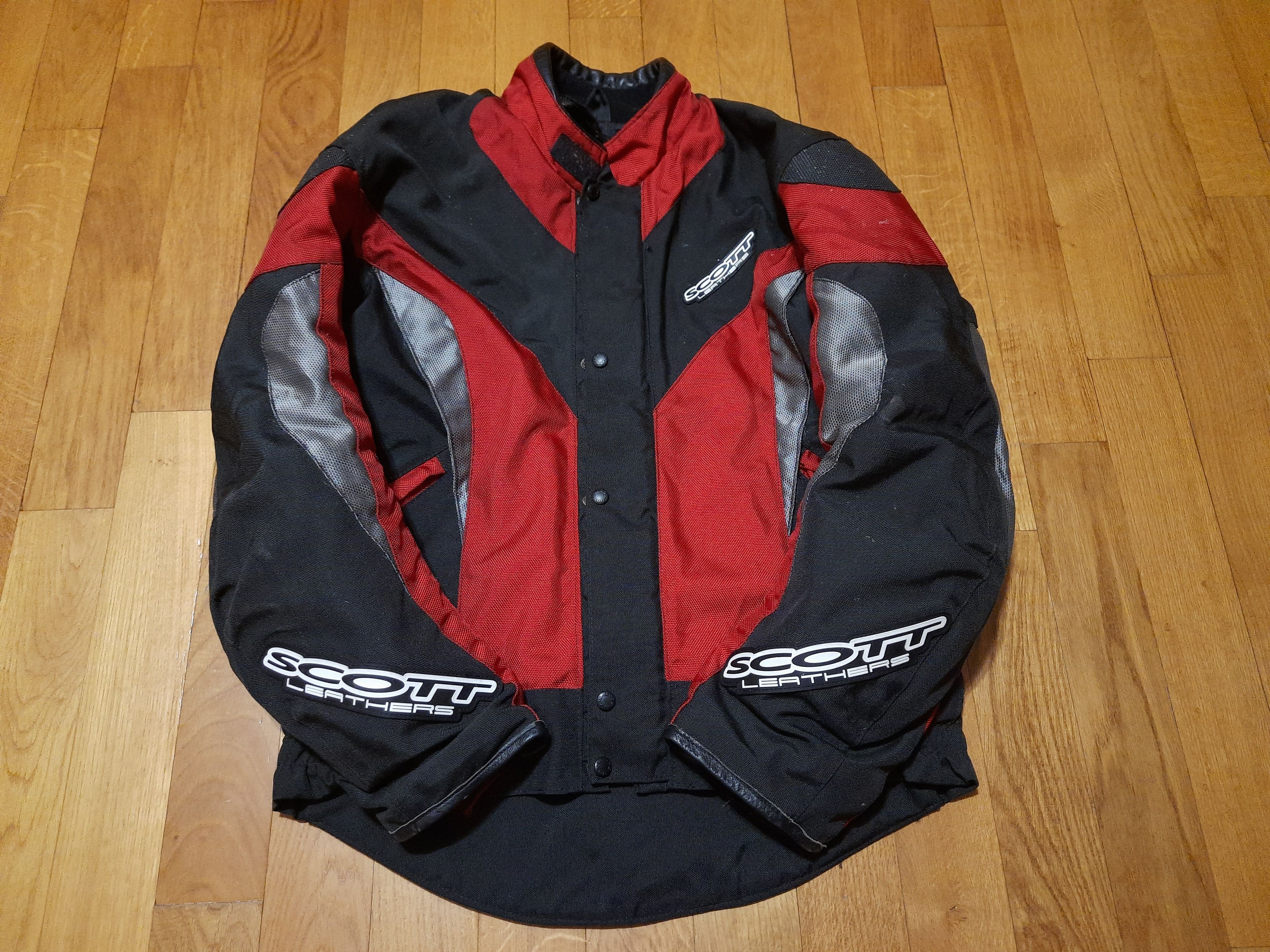 Vintage Heavy Motorcycle Armoured Paded Jacket Scott Leathers Size US XL / EU 56 / 4 - 3 Thumbnail