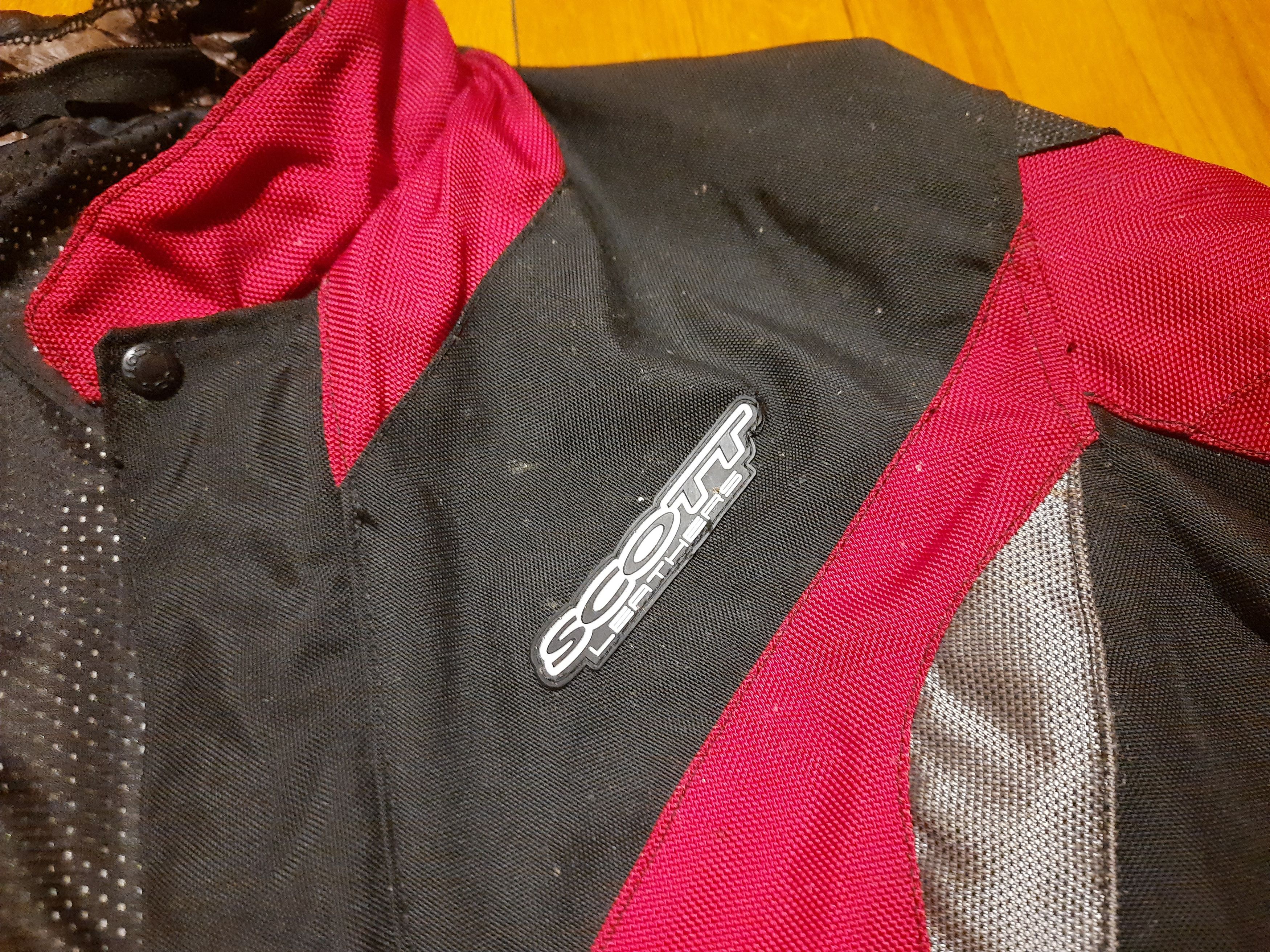 Vintage Heavy Motorcycle Armoured Paded Jacket Scott Leathers Size US XL / EU 56 / 4 - 15 Thumbnail