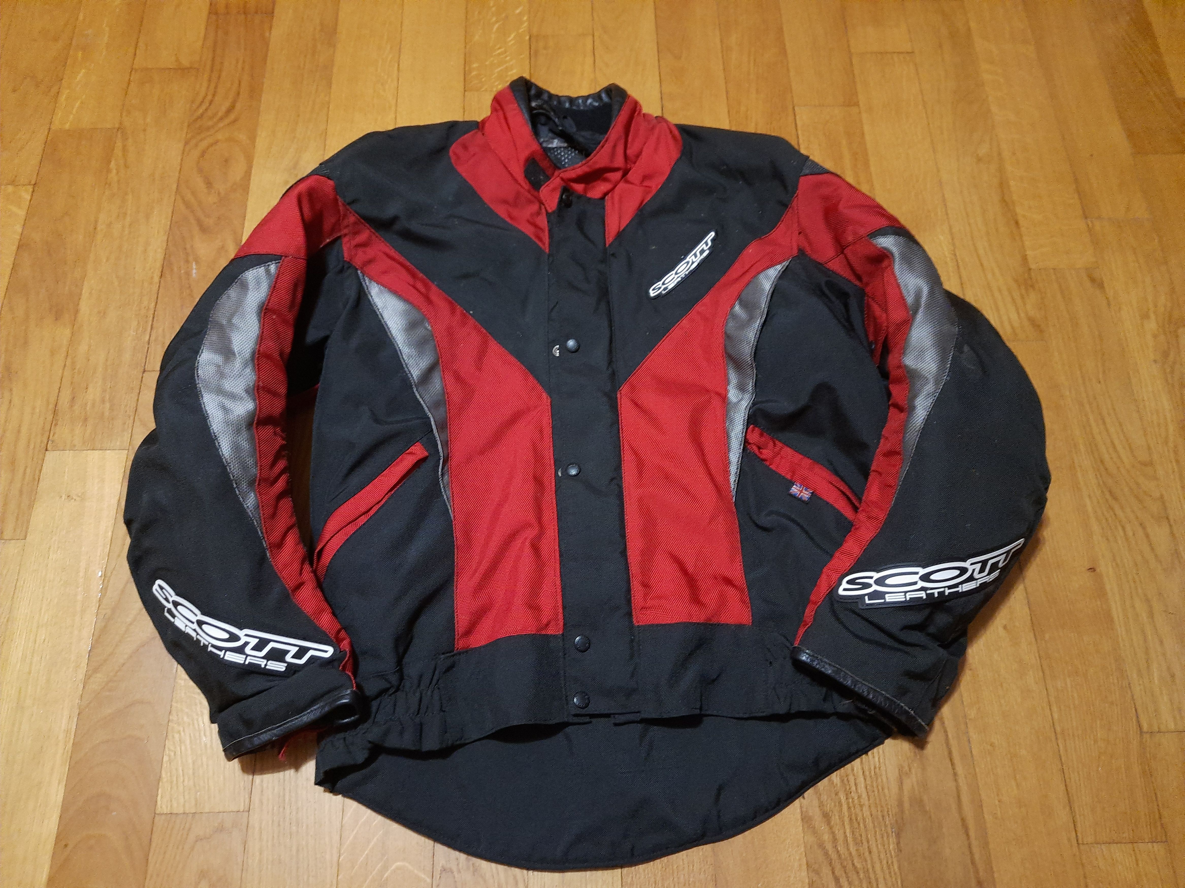 Vintage Heavy Motorcycle Armoured Paded Jacket Scott Leathers Size US XL / EU 56 / 4 - 2 Thumbnail