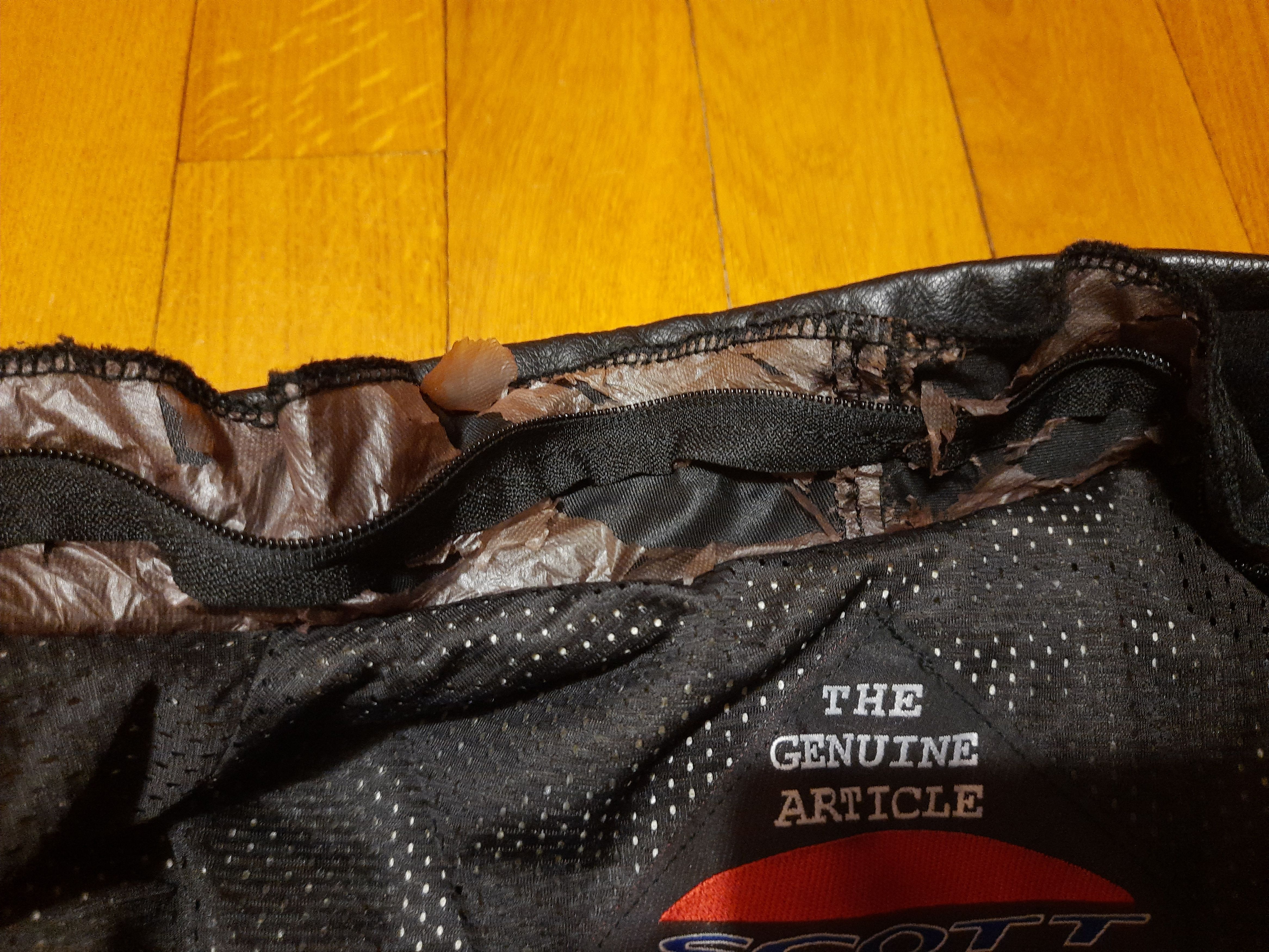 Vintage Heavy Motorcycle Armoured Paded Jacket Scott Leathers Size US XL / EU 56 / 4 - 18 Thumbnail