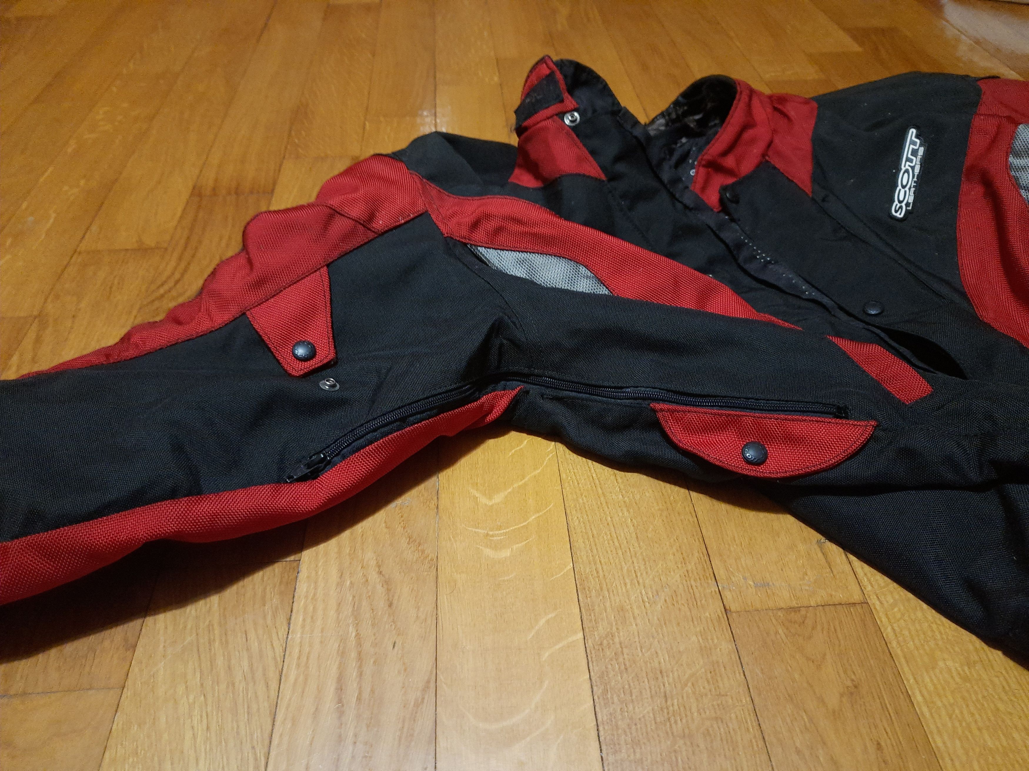 Vintage Heavy Motorcycle Armoured Paded Jacket Scott Leathers Size US XL / EU 56 / 4 - 12 Thumbnail
