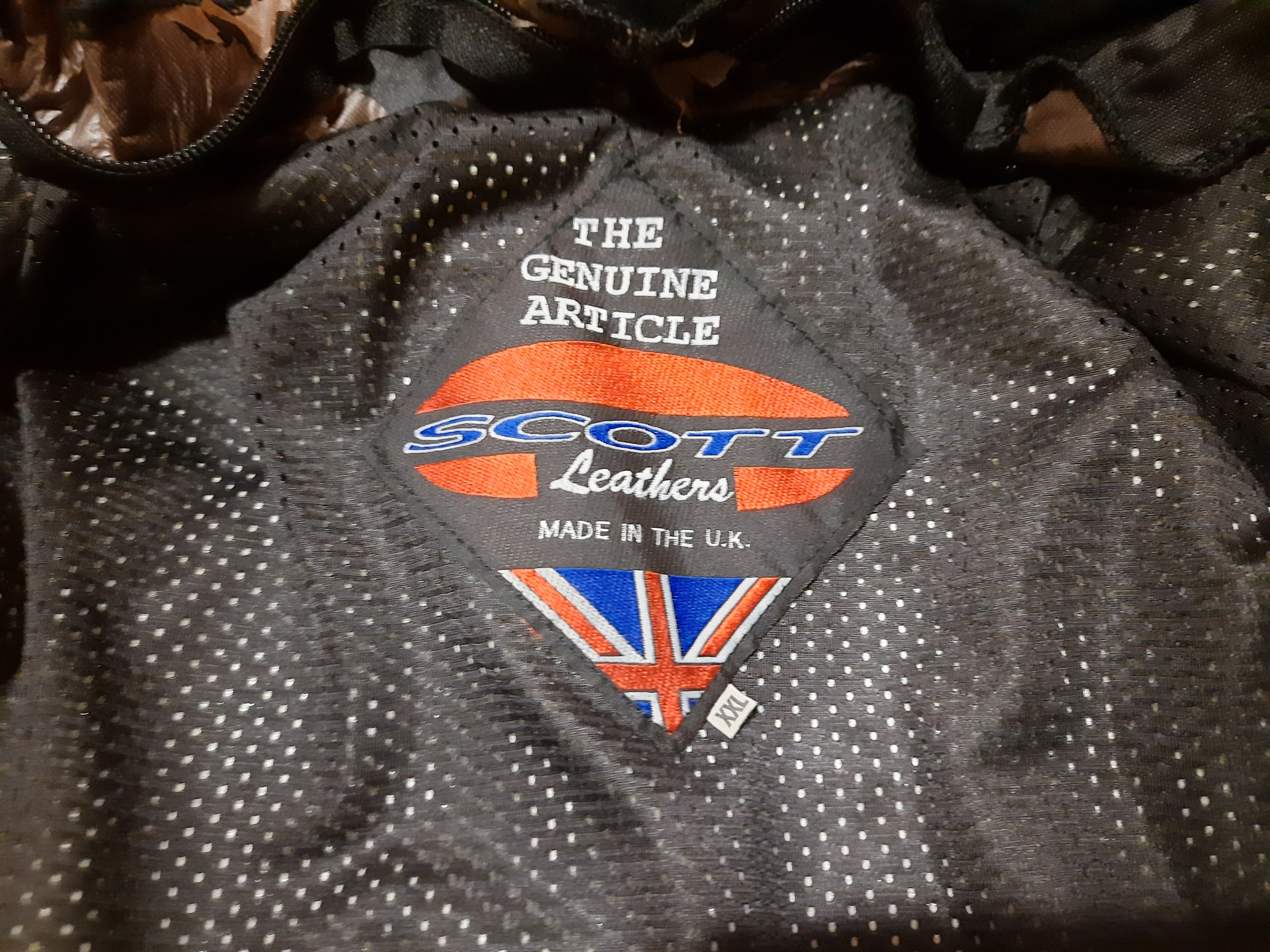 Vintage Heavy Motorcycle Armoured Paded Jacket Scott Leathers Size US XL / EU 56 / 4 - 19 Thumbnail