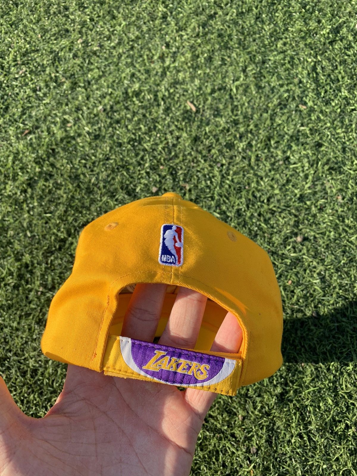 NBA × Vintage Vintage 90s Rare Lakers Reebok Cap Size ONE SIZE - 4 Thumbnail