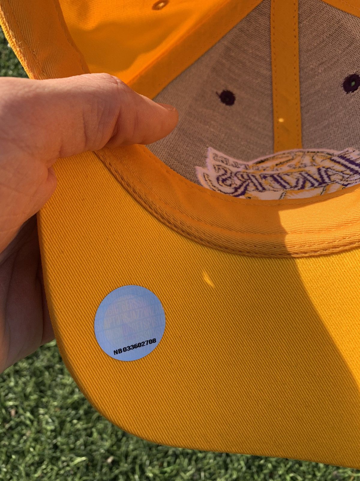 NBA × Vintage Vintage 90s Rare Lakers Reebok Cap Size ONE SIZE - 8 Thumbnail