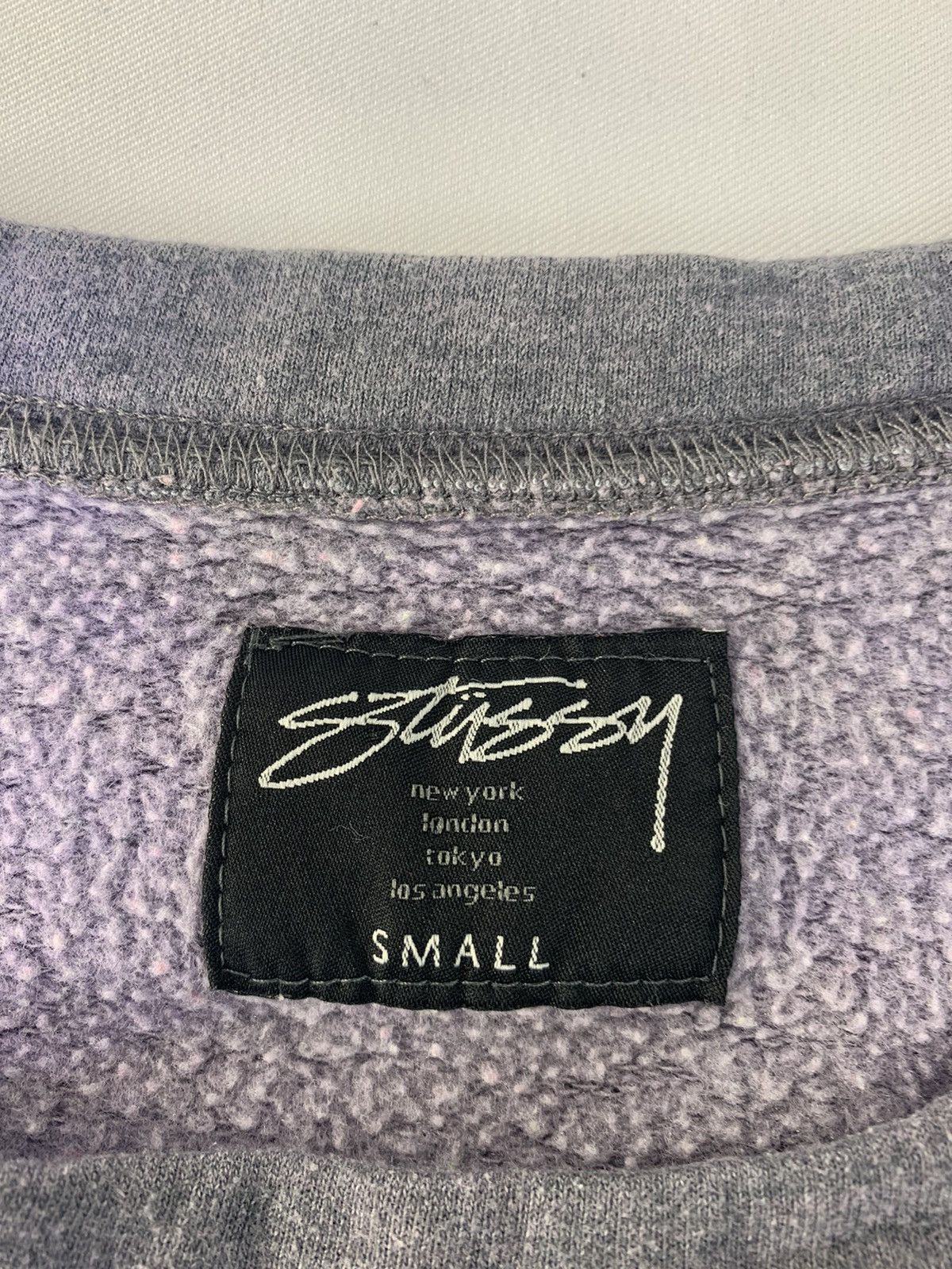 Stussy 90s Stussy World City Tour Big Logo Printed Sweatshirt Size S / US 4 / IT 40 - 4 Thumbnail