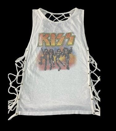 Band Tees 90s Kiss Catalog Merchandise American Rock Band Tanktop Size XS / US 0-2 / IT 36-38 - 2 Thumbnail
