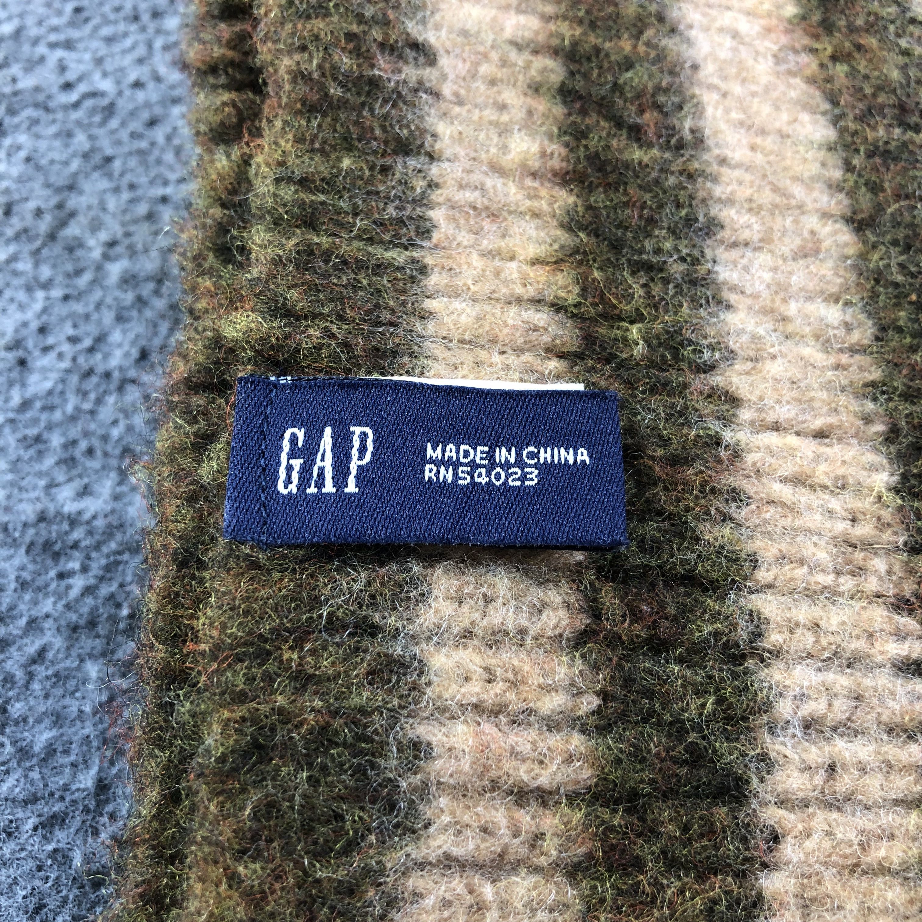 Gap GAP Pleated Wool Scarf Muffler V1147 Size ONE SIZE - 4 Thumbnail