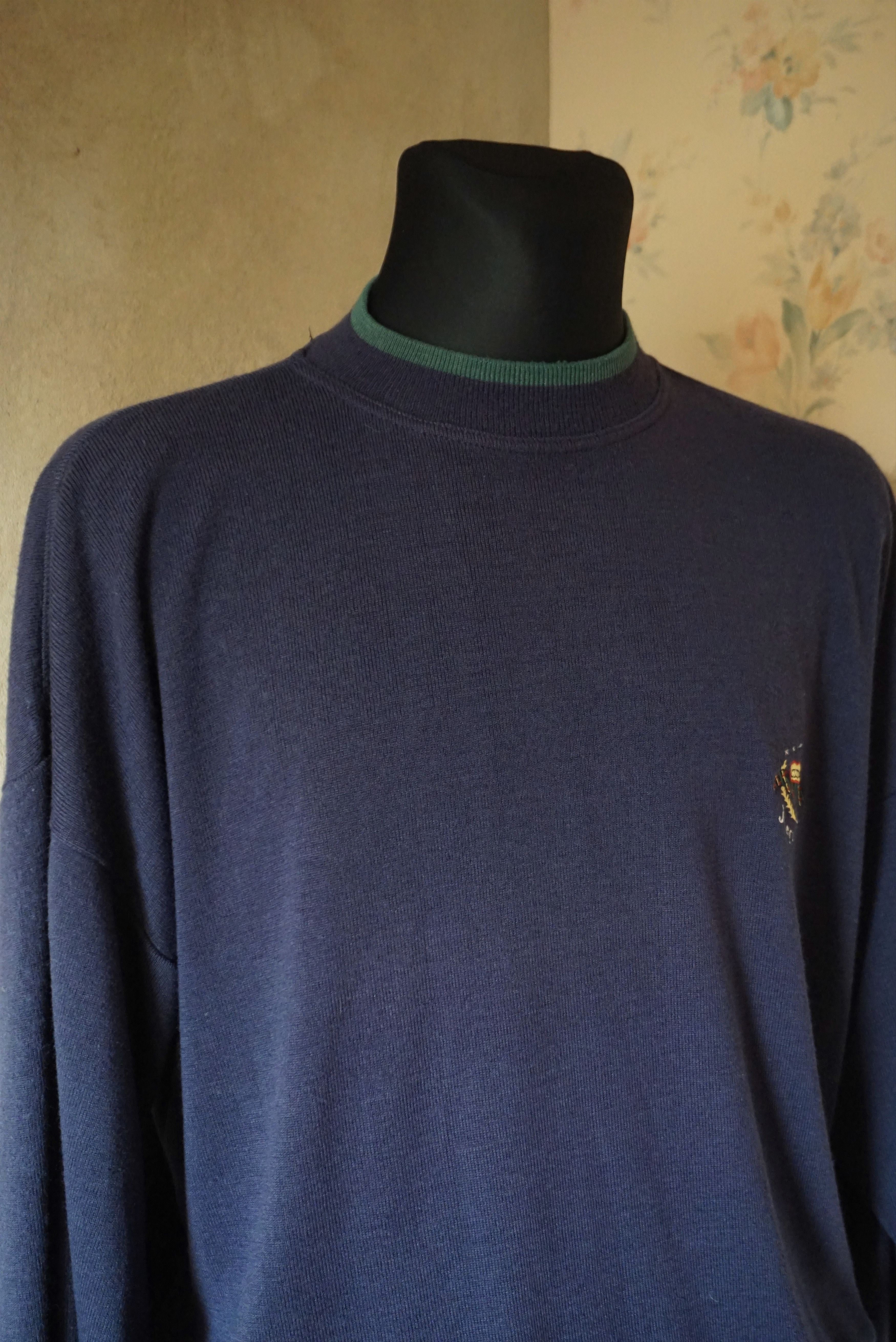 Designer True vintage Jacques S Large jumper 50% wool 80's knit y2k Size US L / EU 52-54 / 3 - 10 Thumbnail